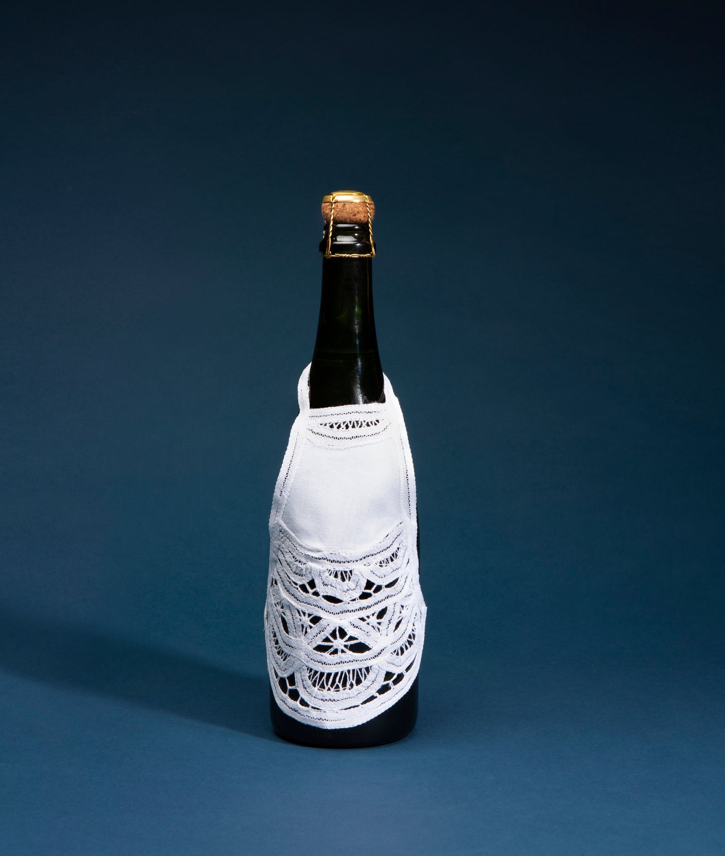 Personalized Bottle Apron, Battenburg Lace