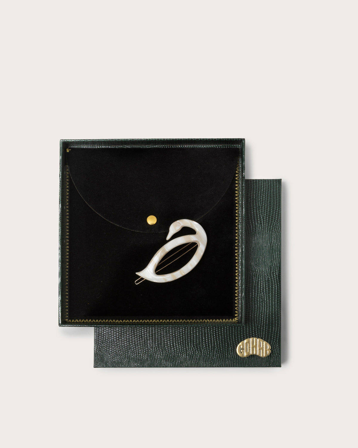 Swan Acetate Hair Clip, Gohar World – alternate view