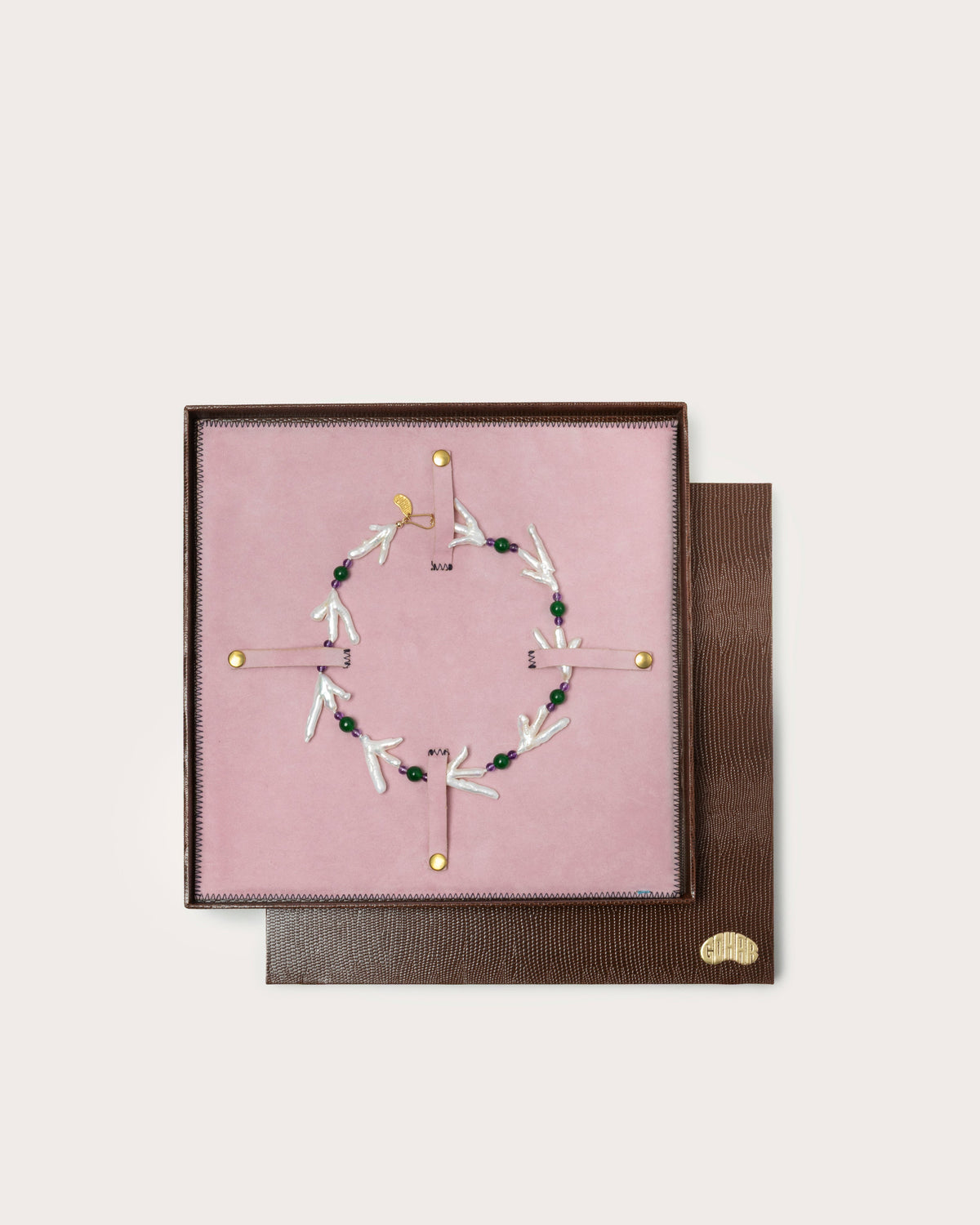 Chicken Foot Pearl & Gemstone Necklace, Gohar World – alternate view