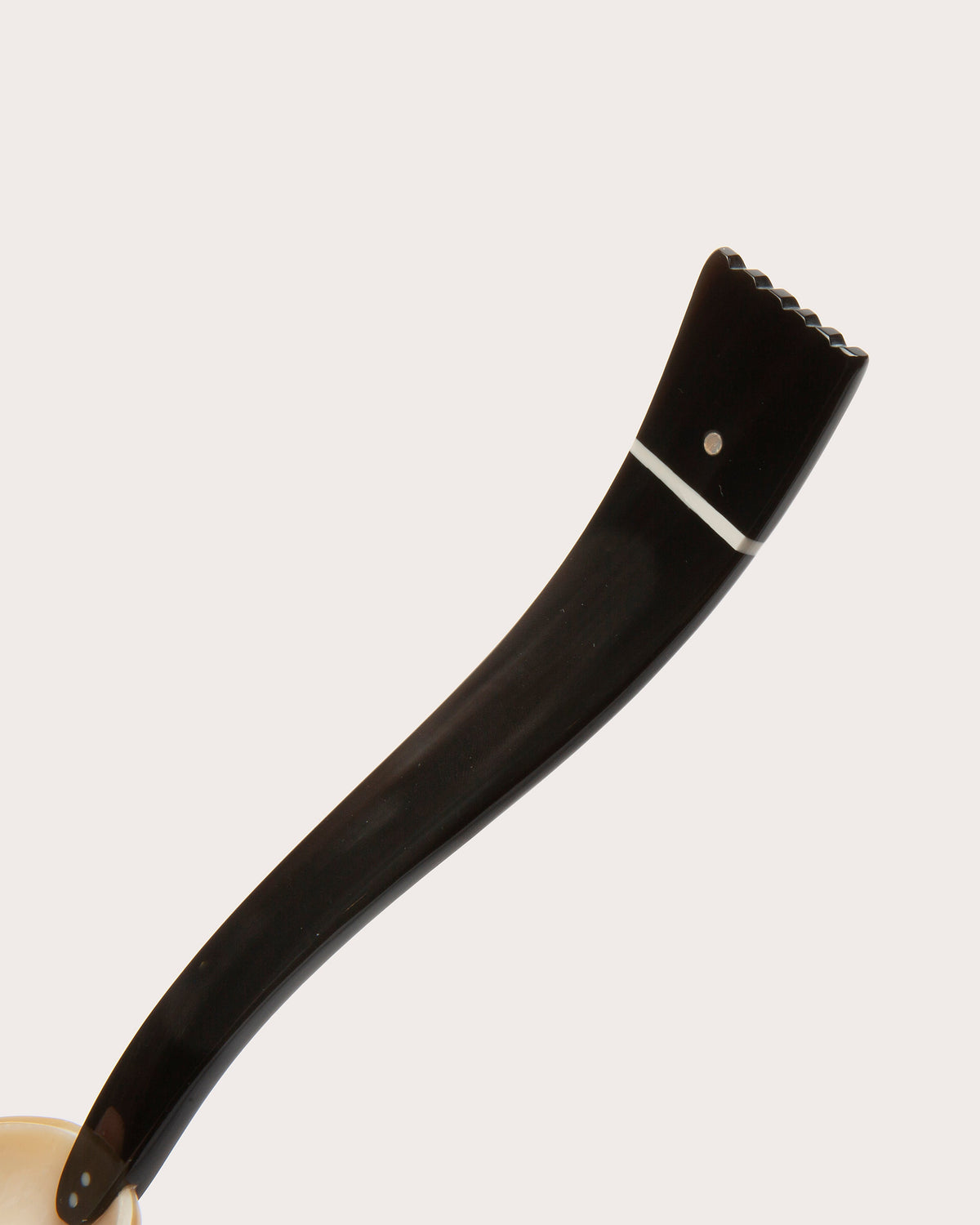Horn & Mother of Pearl Serving Spoon, Gohar World – alternate view
