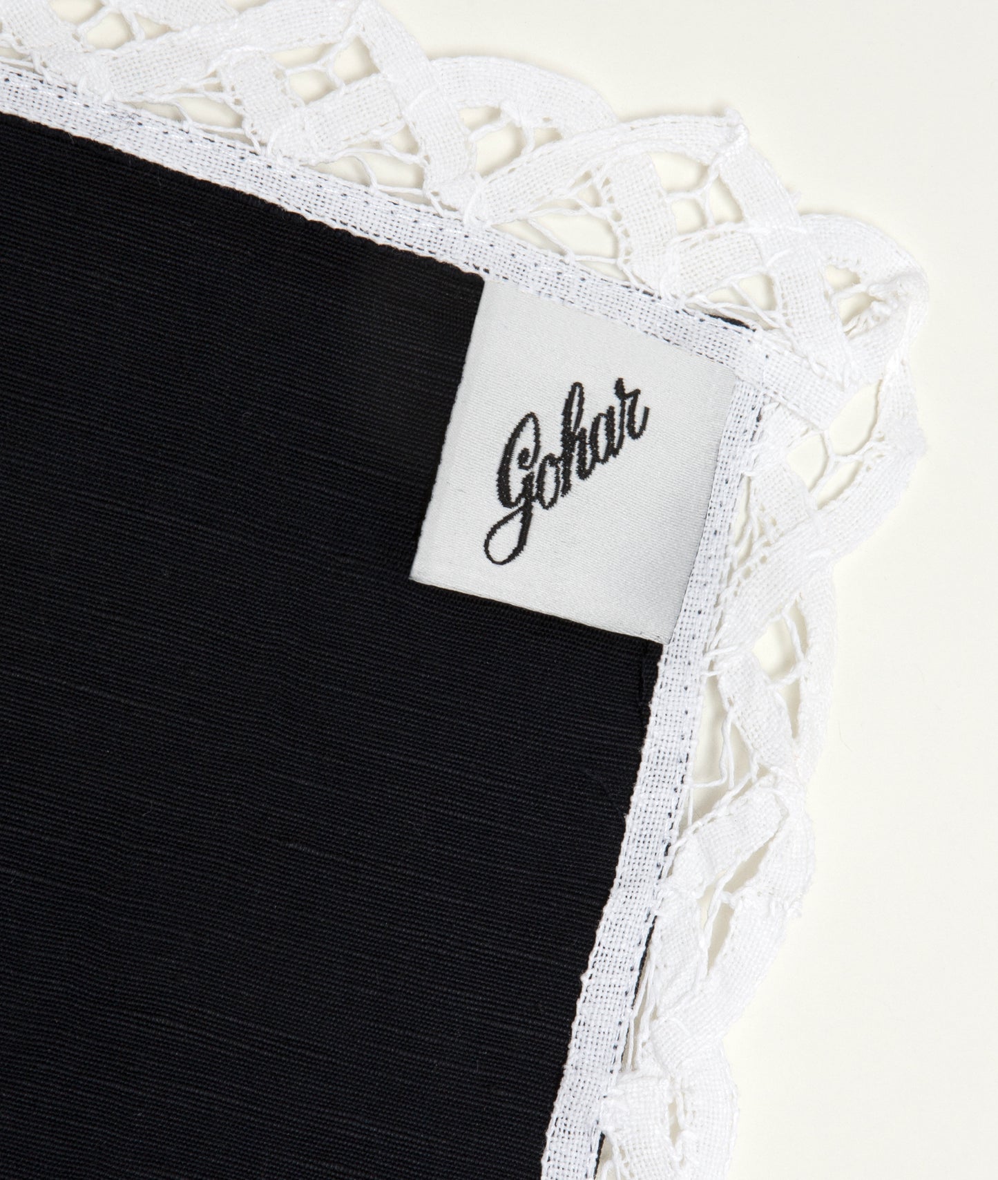 Personalized Table Runner with Lace Trim