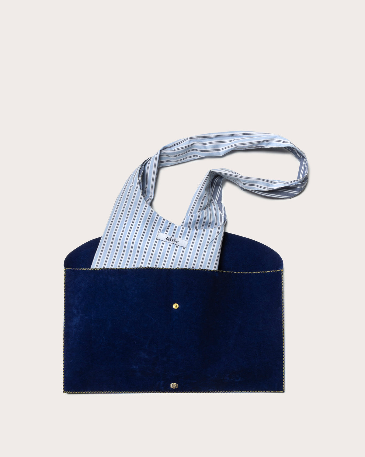 Striped Port Bag, Reversible Beach Tote, Gohar World – alternate view