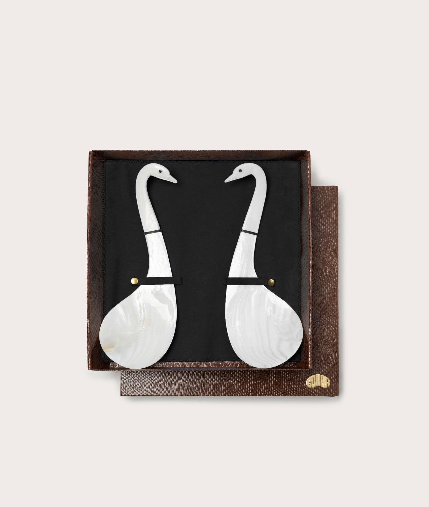 Serving Spoons, Swan - Pair