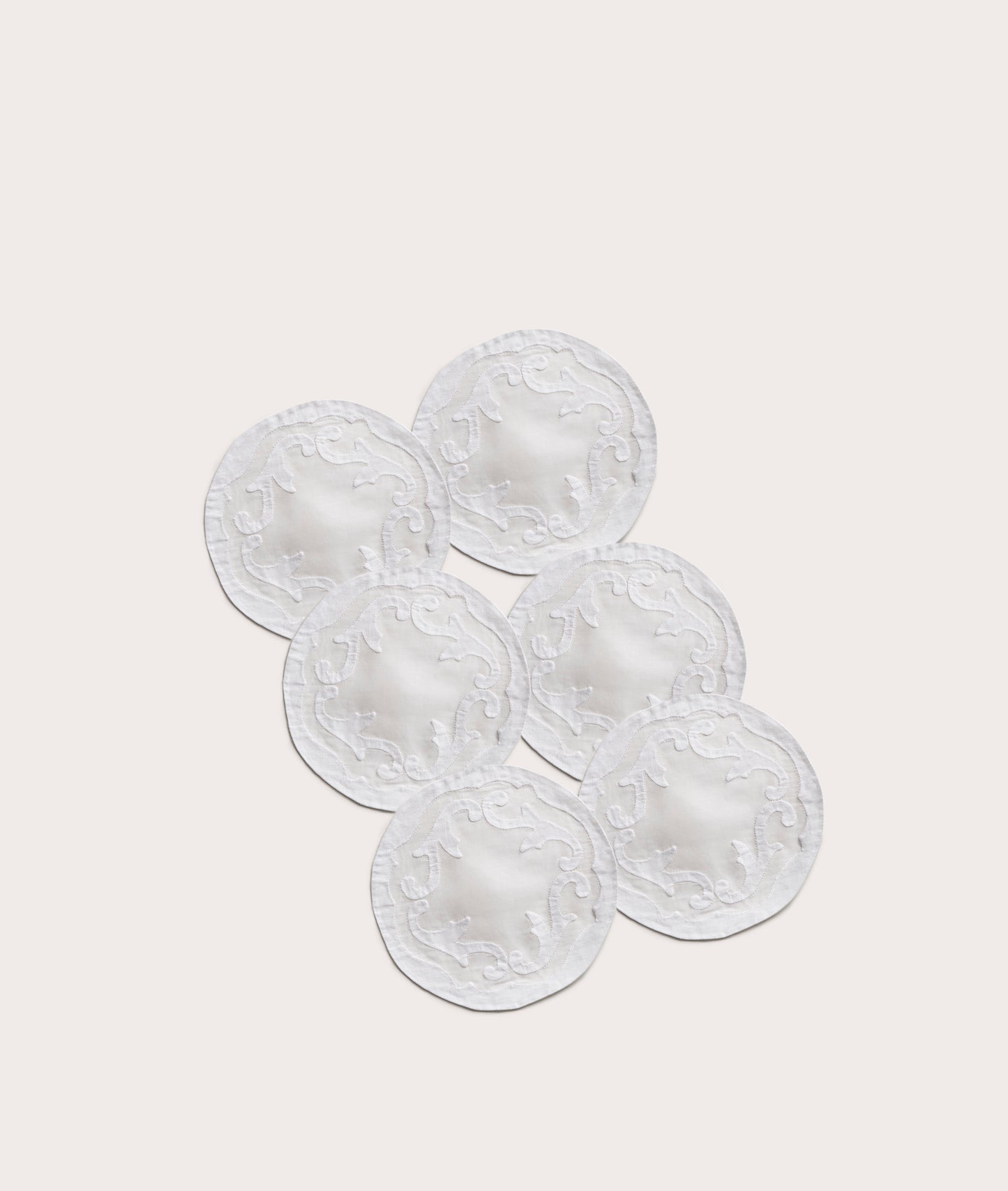 Round Cocktail Napkin- Set of 6