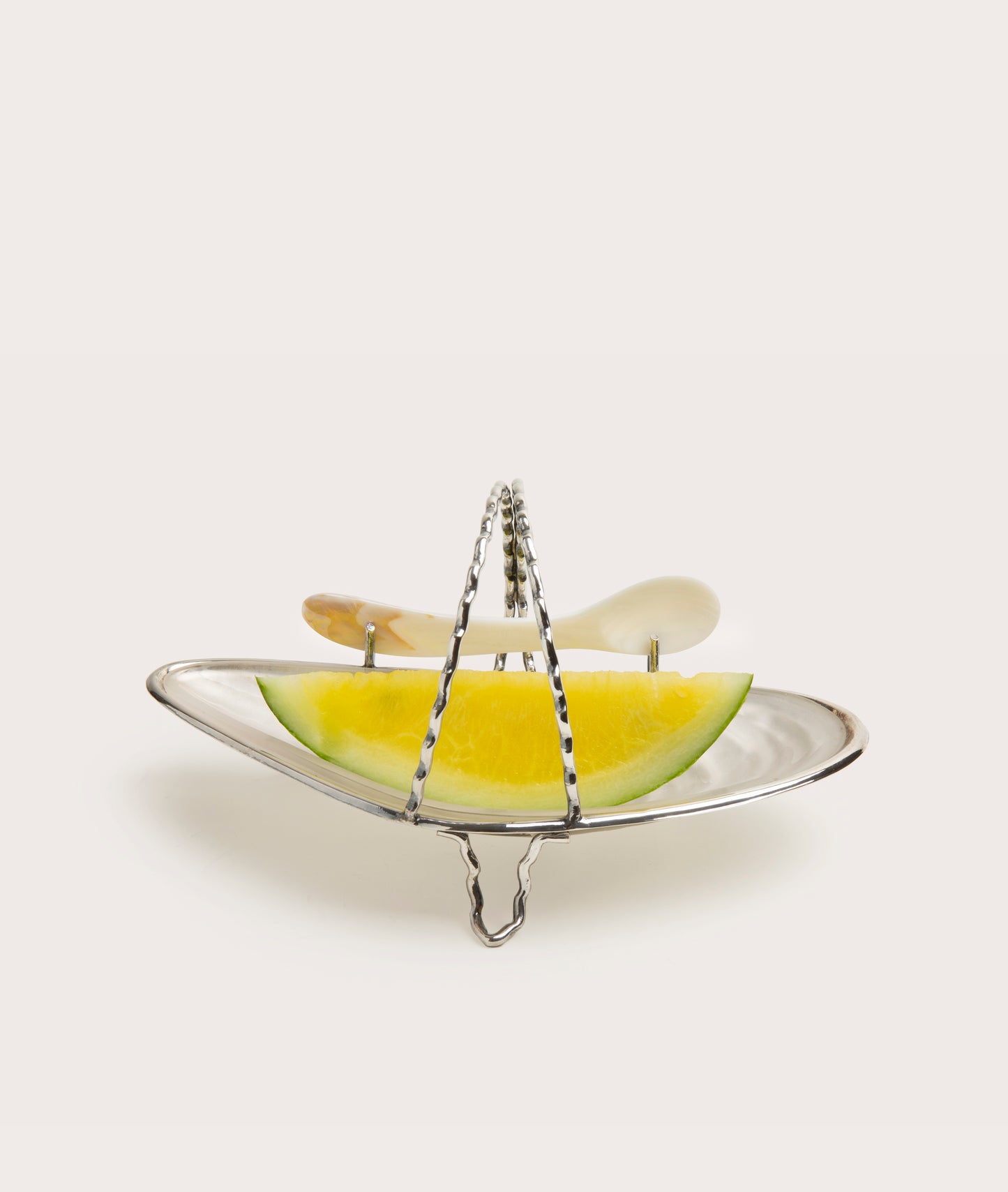 Silver Shell Pickle Dish