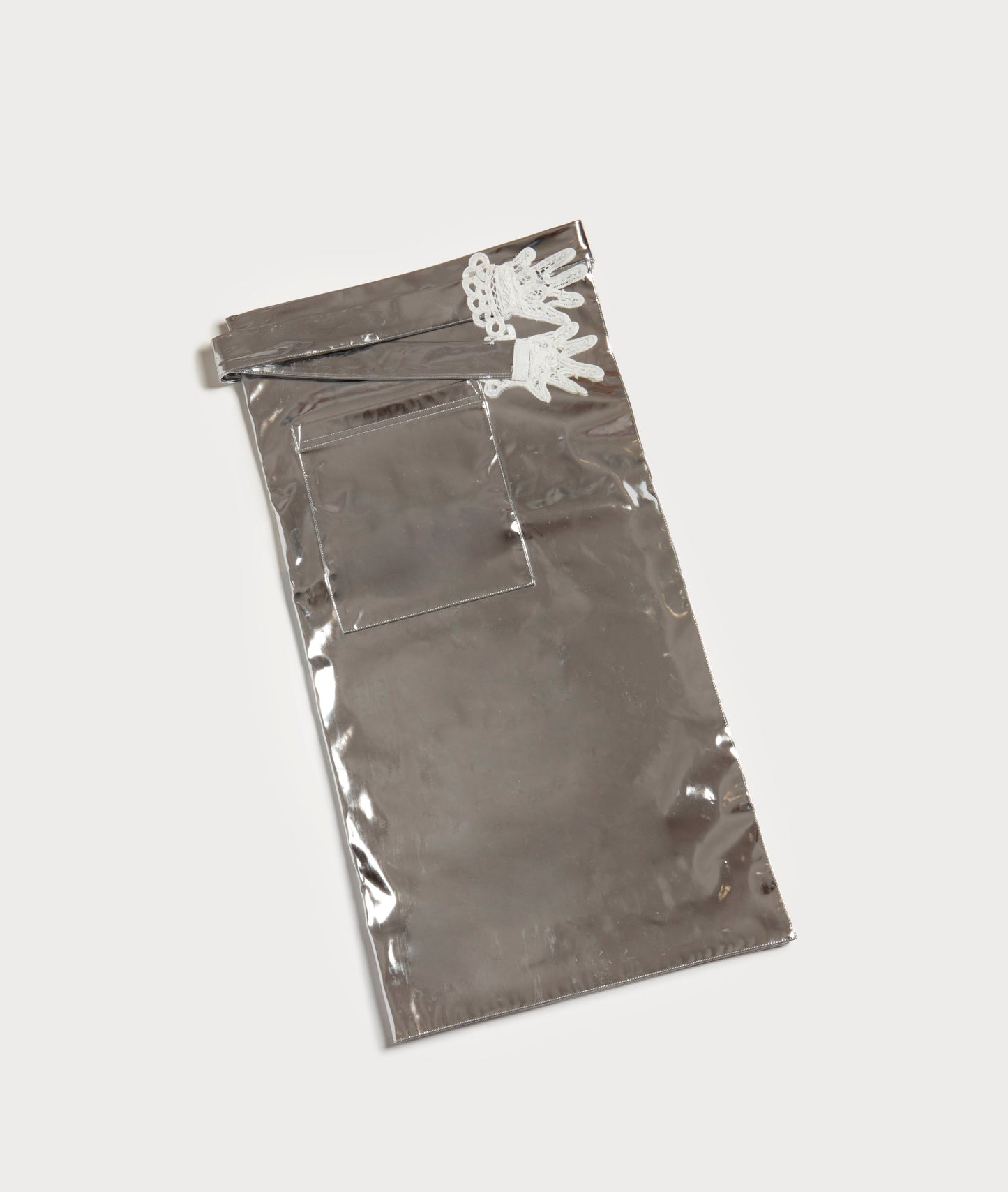 Lace Hands Apron, Metallic