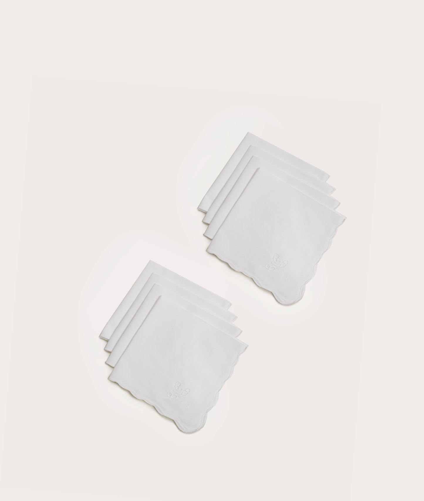 Embroidered Lace Tablecloth with Eight Napkins, Camelia