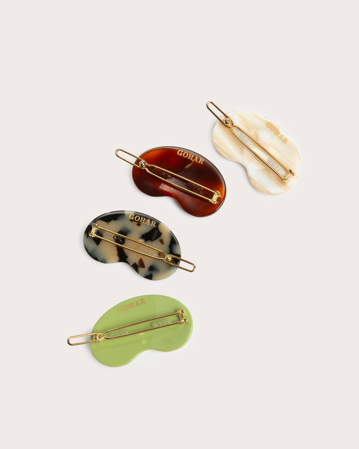 Bean Acetate Hair Clip, Gohar World – alternate view