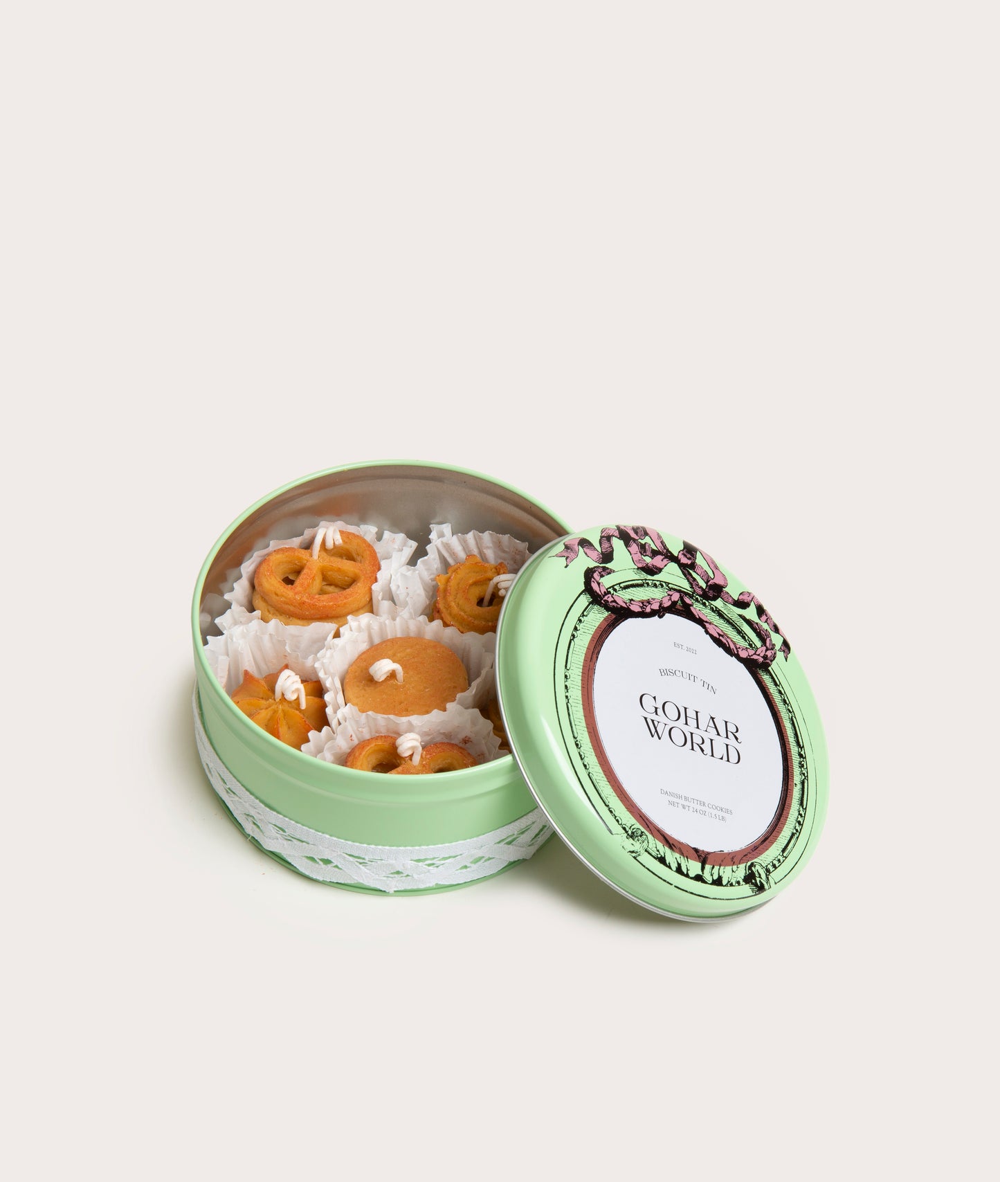 Candle, Gohar World Biscuit Tin