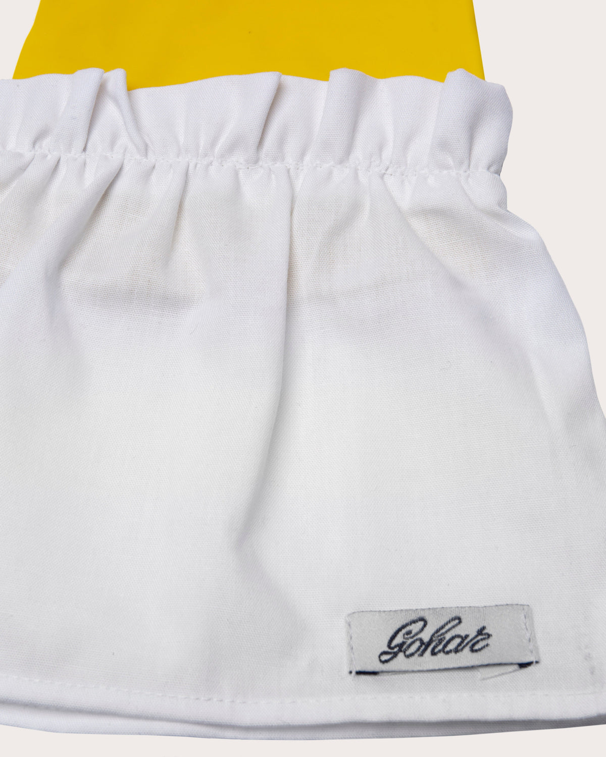 Personalized Pearl Rubber Gloves, Yellow, Gohar World – alternate view