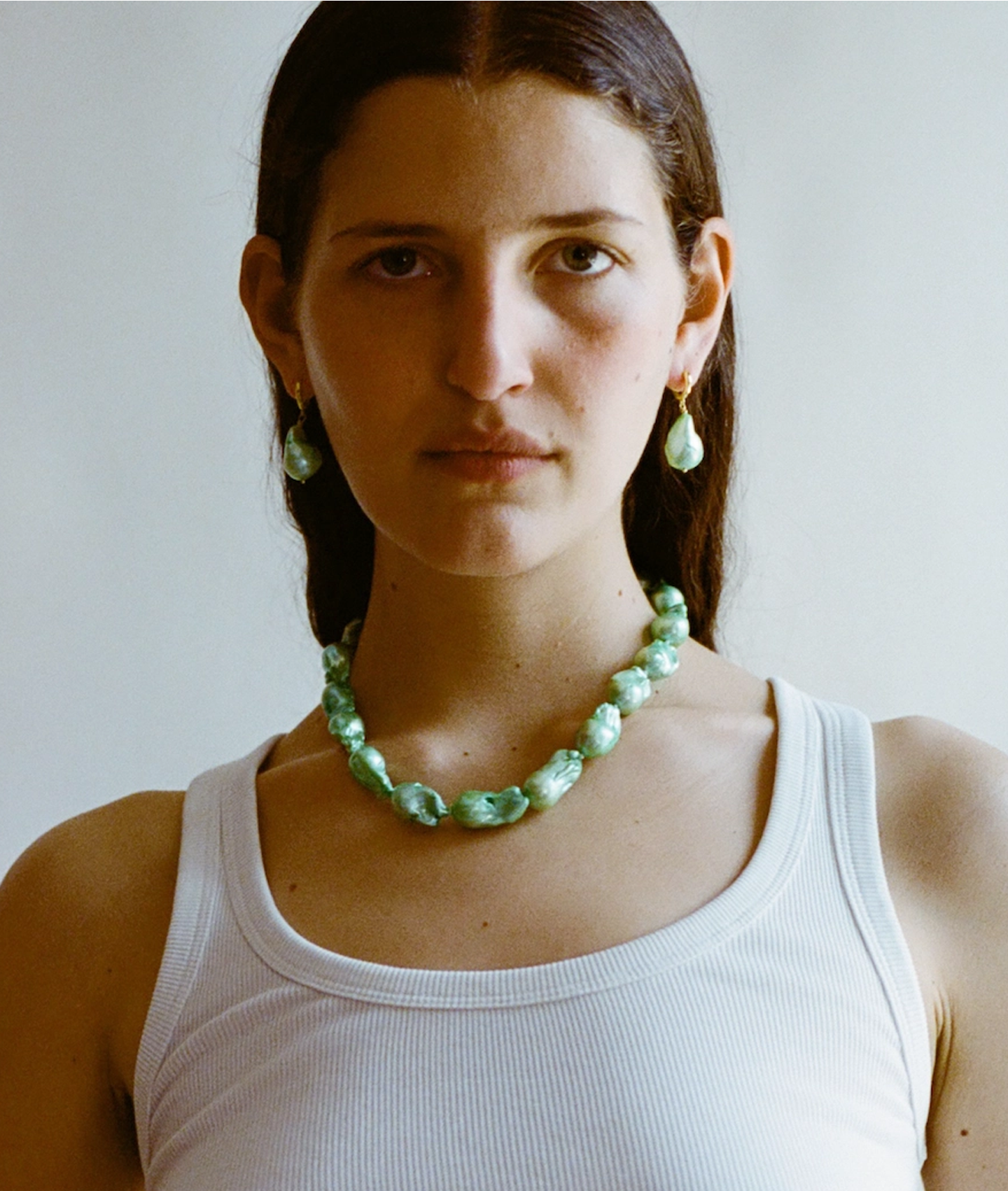 Host Earrings, Baroque Pearl