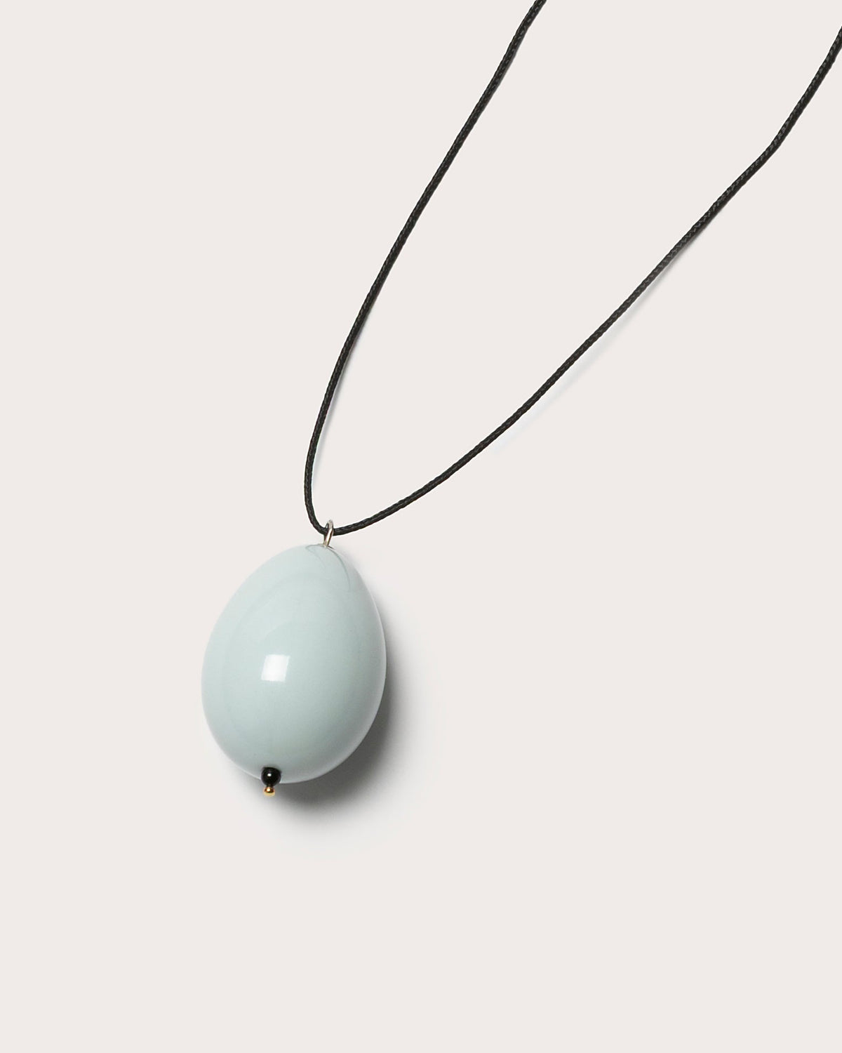 Blue Porcelain Egg Pendant, Gohar World – alternate view