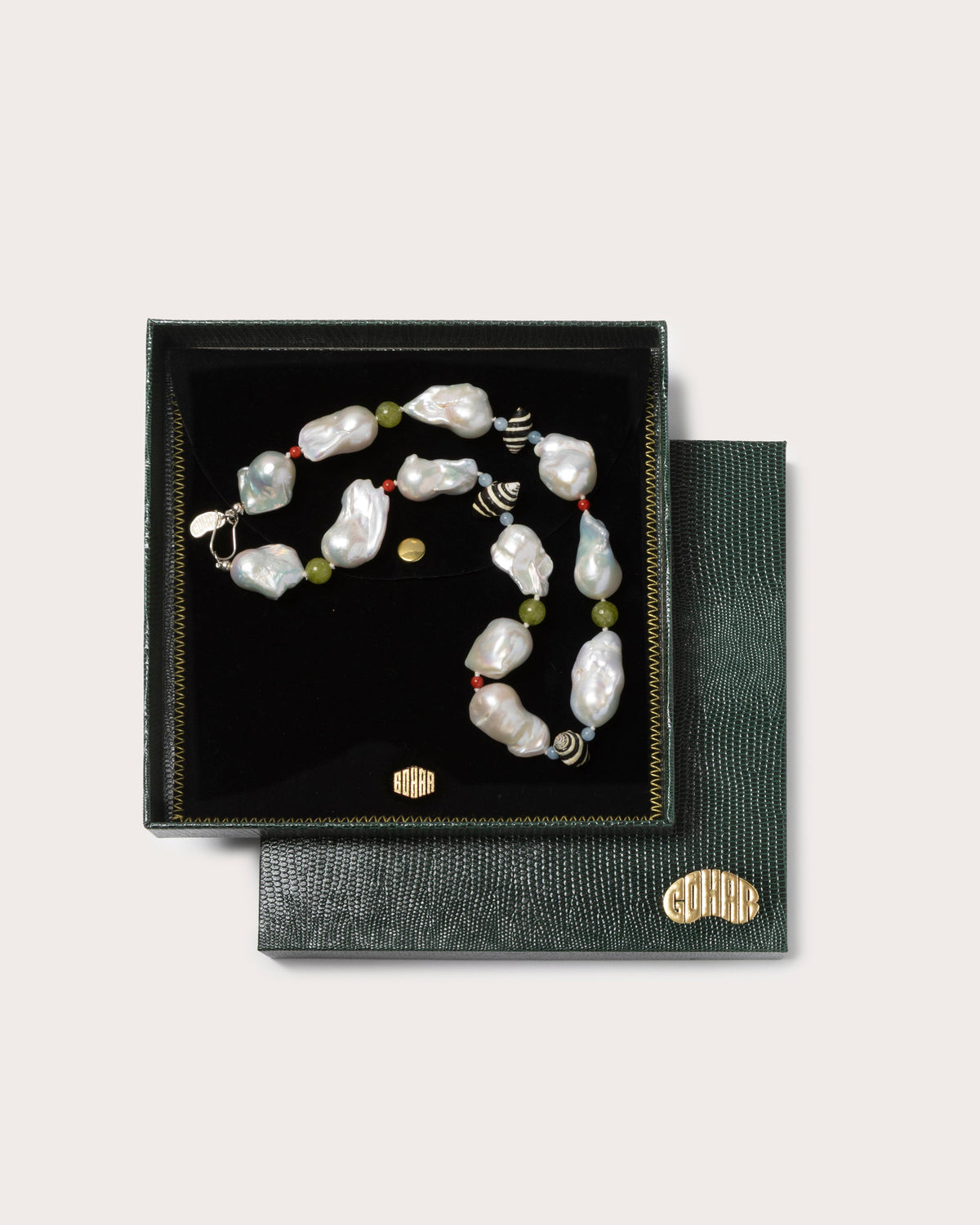 Baroque Pearl & Shell Necklace, Gohar World – alternate view