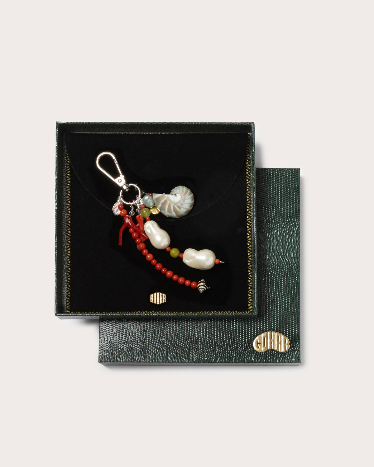 Nautilus Shell Bag Charm, Gohar World – alternate view