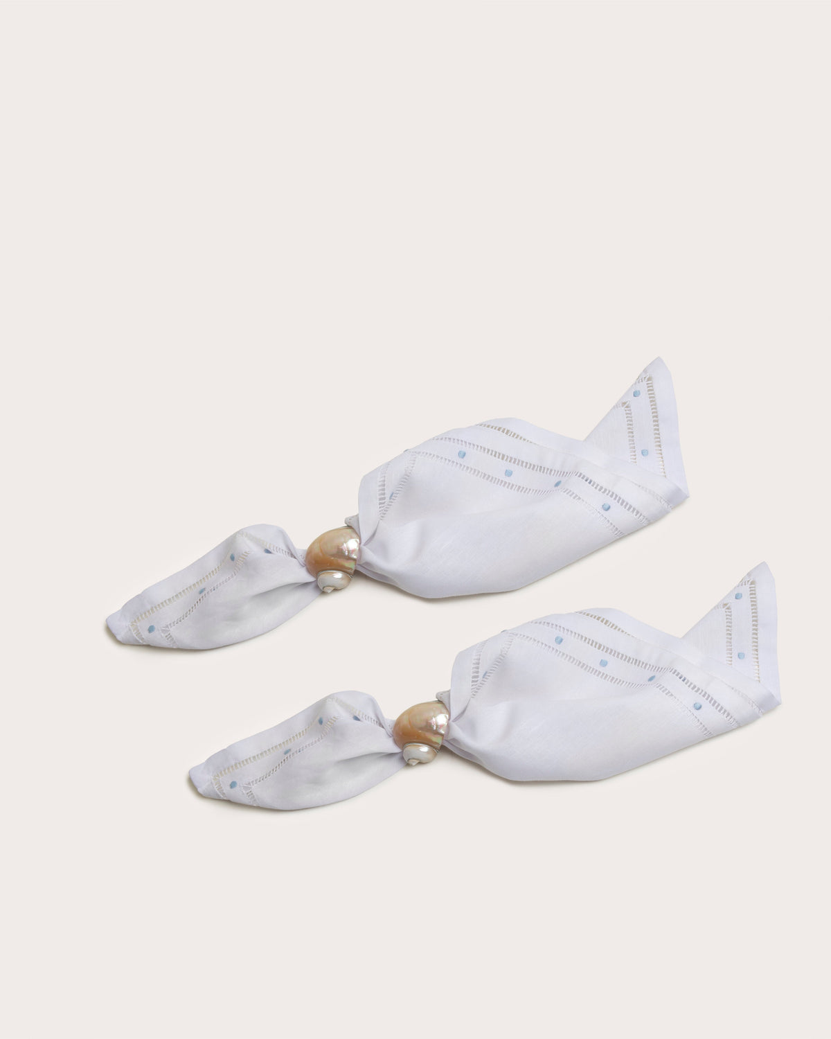 Mother of Pearl Shell Napkin Rings, Gohar World – alternate view