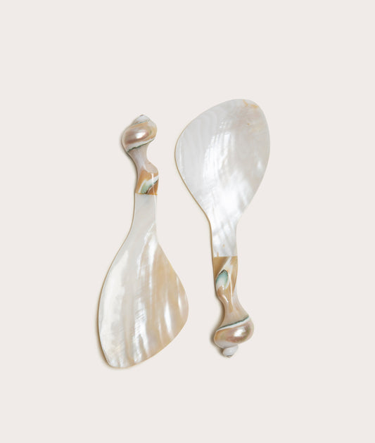 Salad Servers, Mother of Pearl Shell - Pair