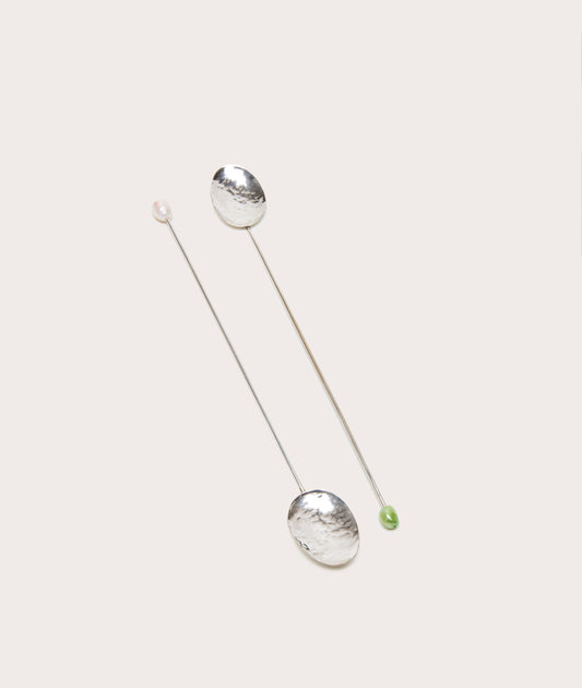 Iced Tea Spoon, Pearl - Pair