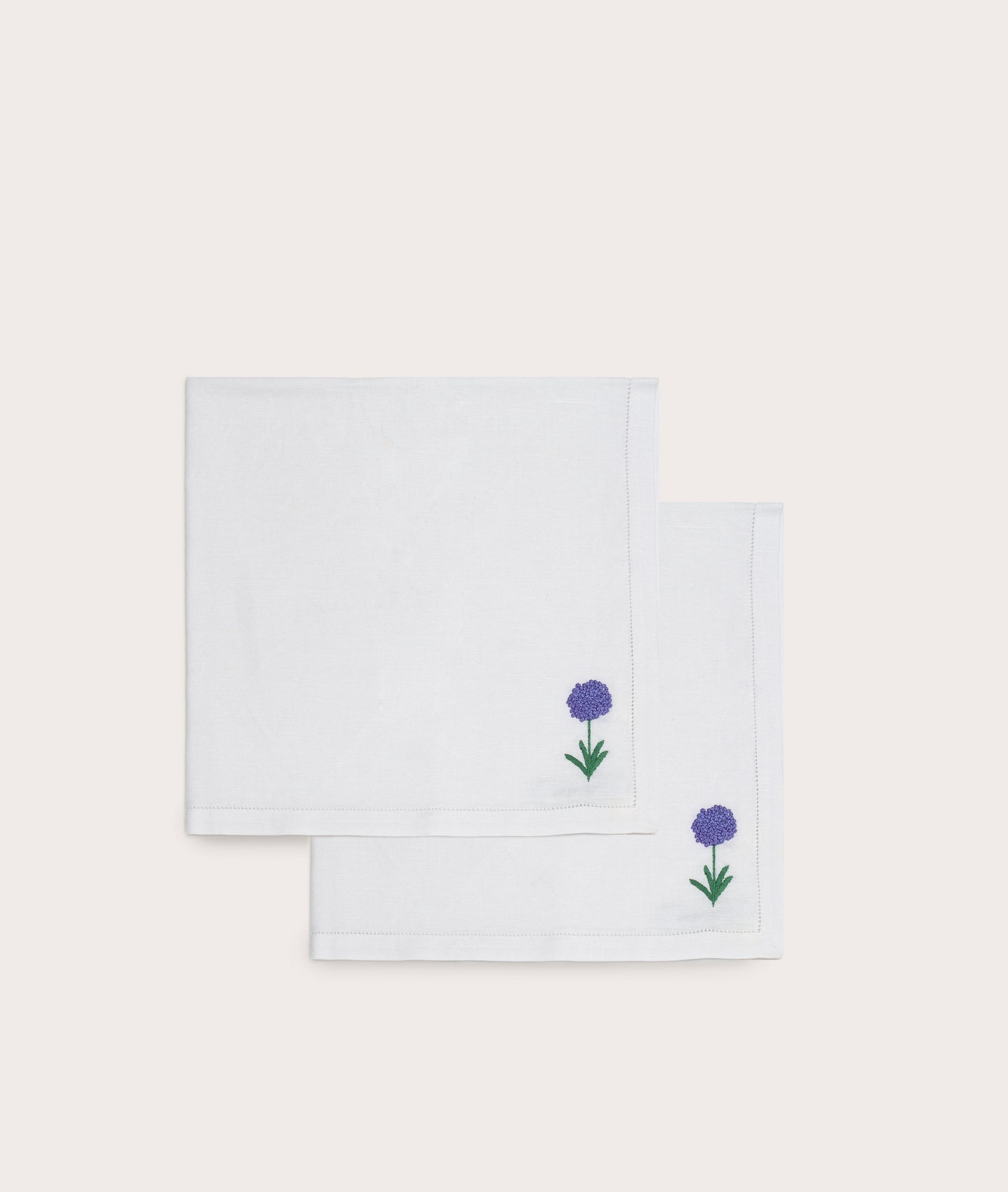 Dinner Napkin, Á Jour & Flora Embroidery