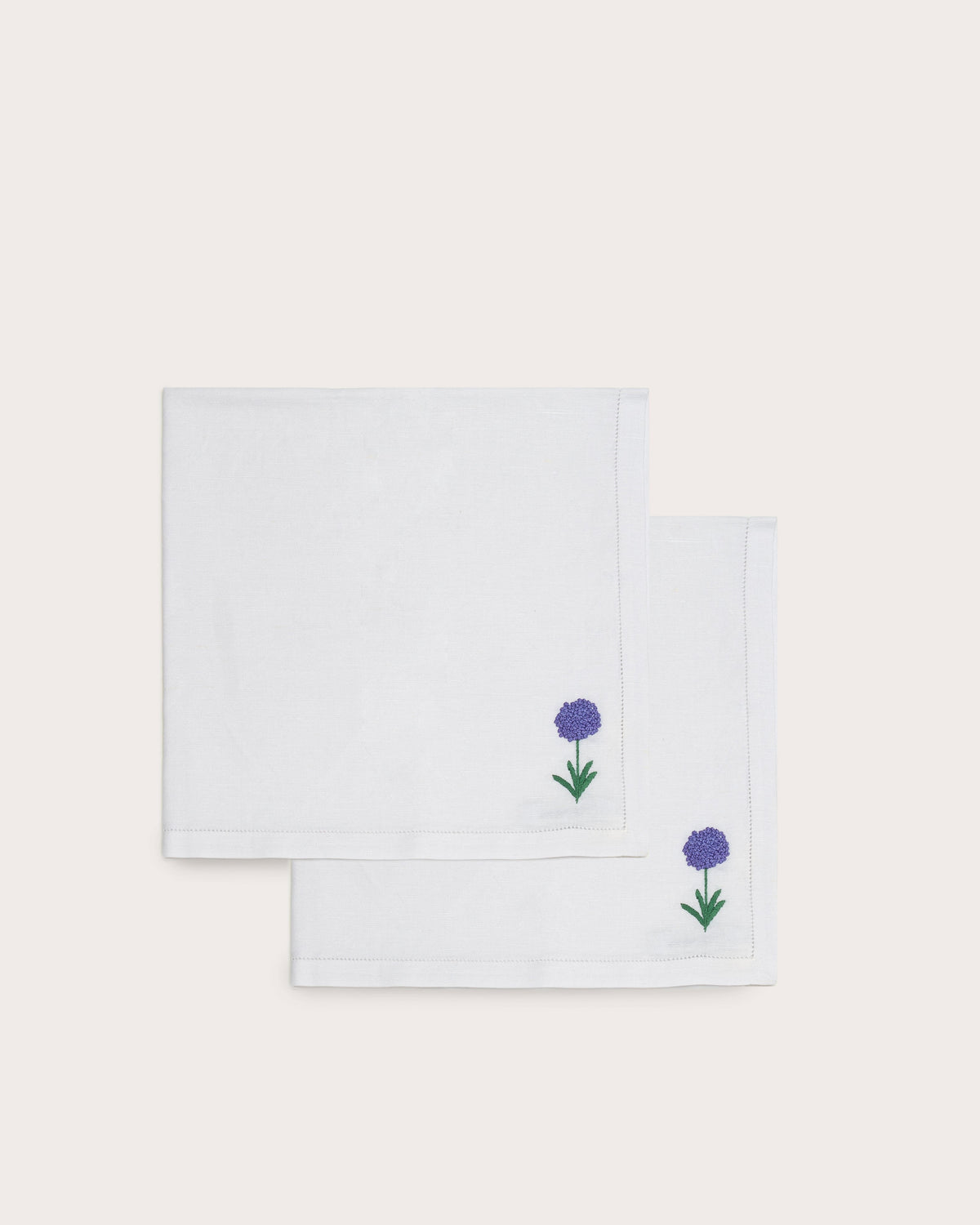 À Jour Dinner Napkins with Flora Embroidery, Gohar World – alternate view
