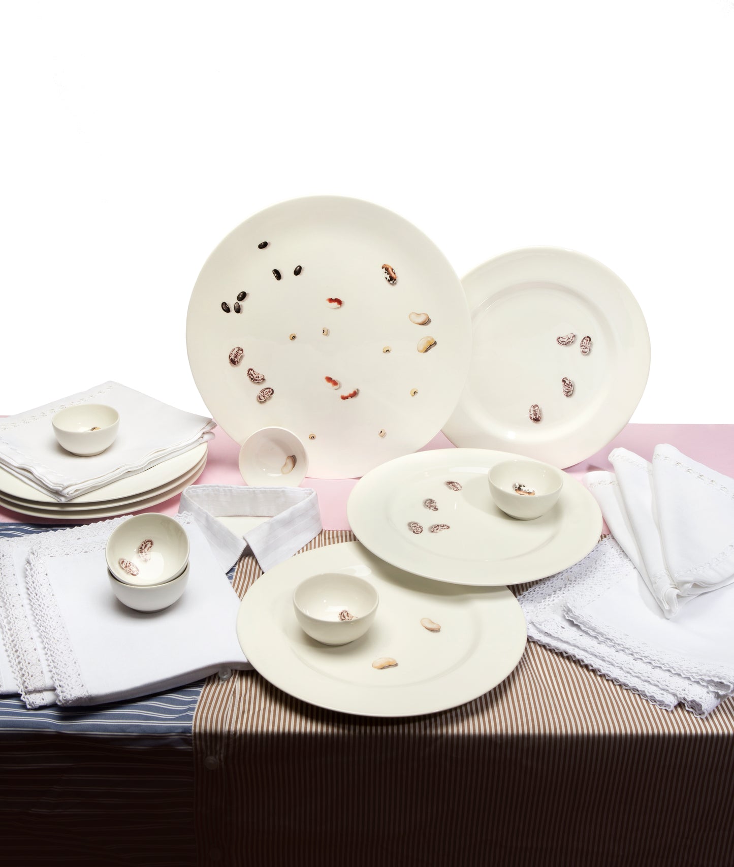 Dessert Plate, Bean Trompe L'oeil