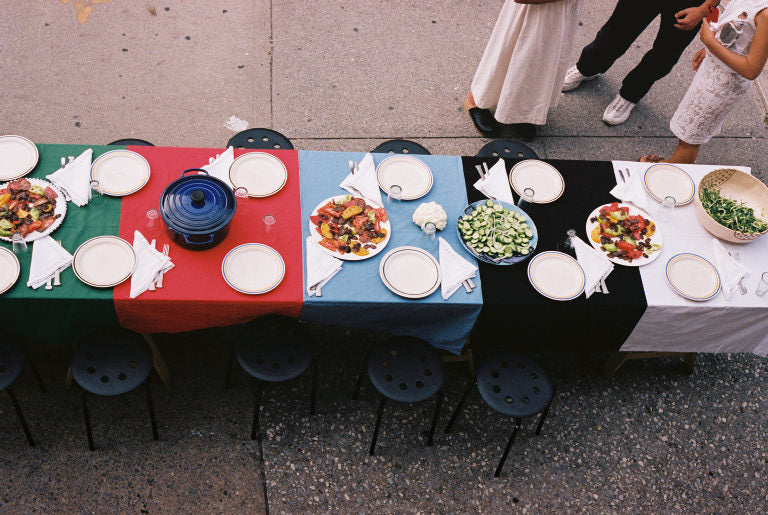 Colorblock Tablecloth