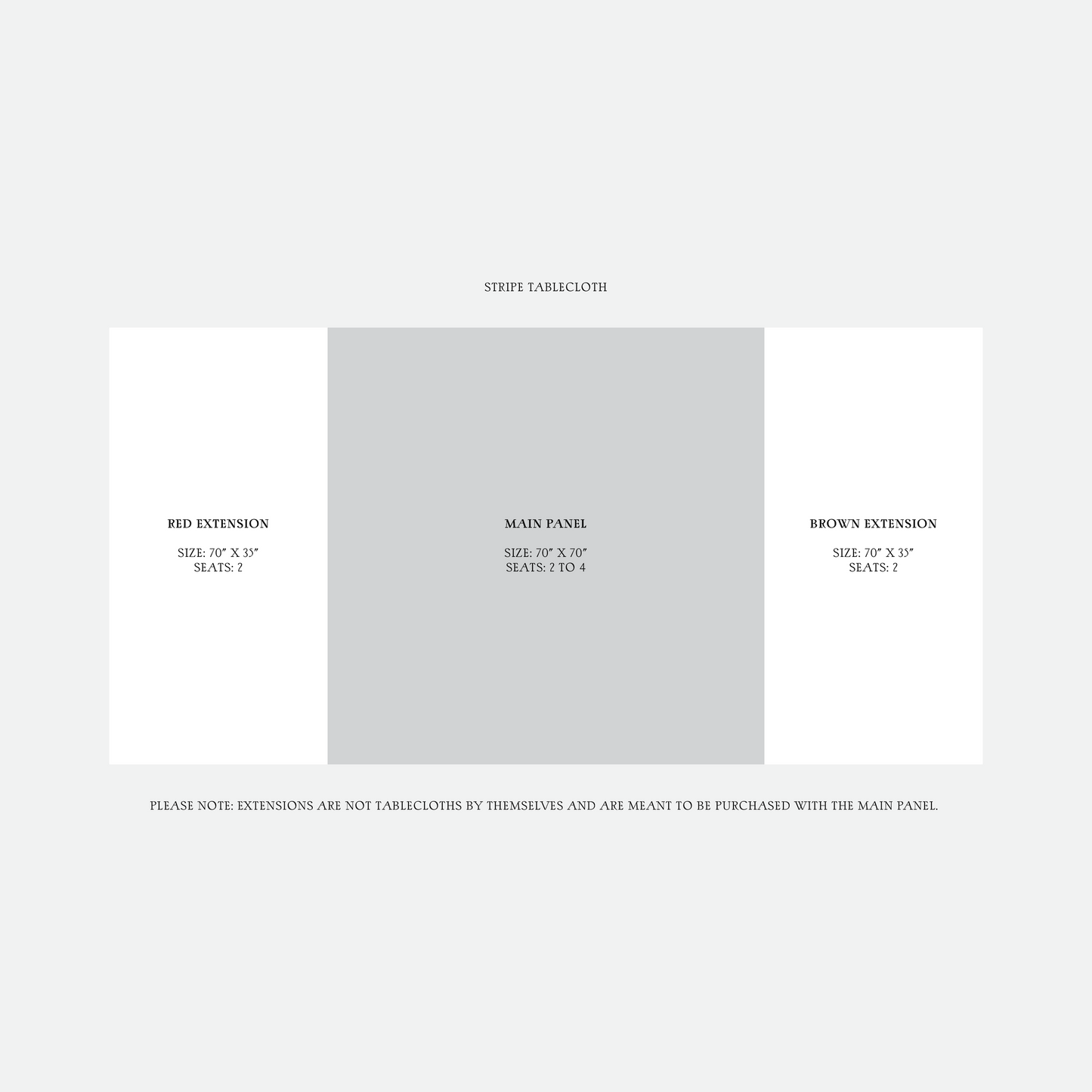 Stripe Tablecloth, Main Panel