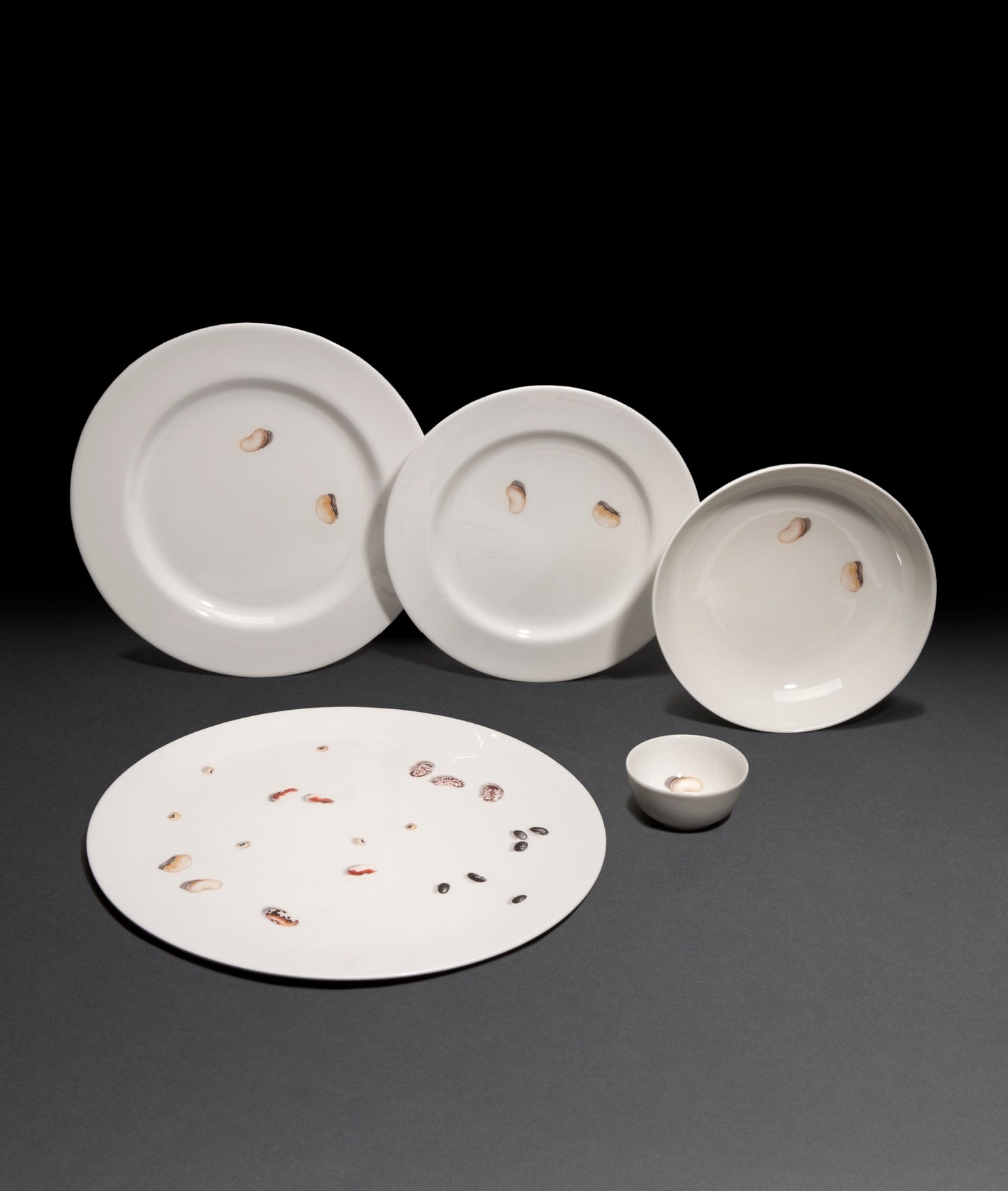 Dinner Plate, Bean Trompe L'oeil