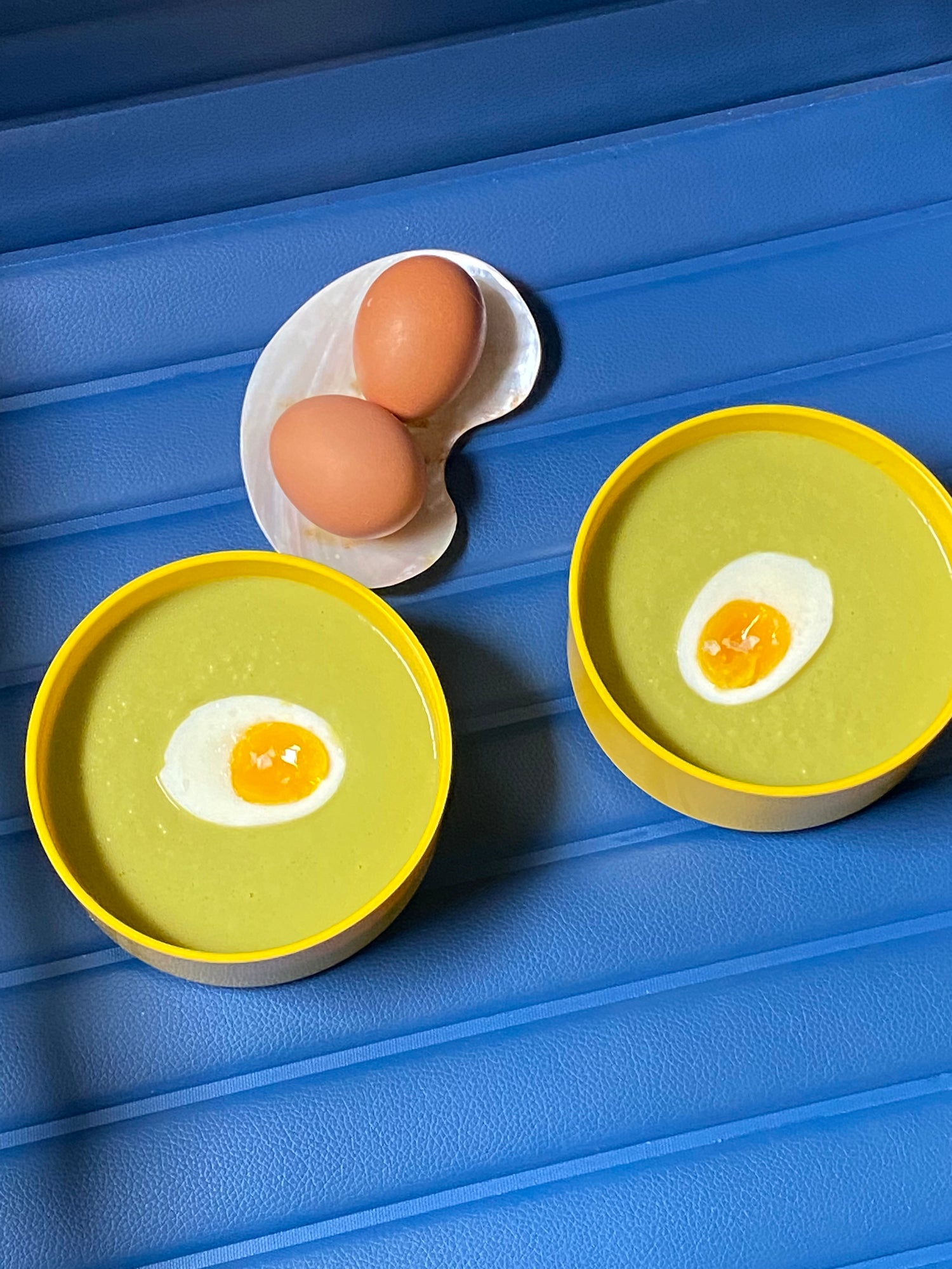 Asparagus Velouté with Boiled Egg