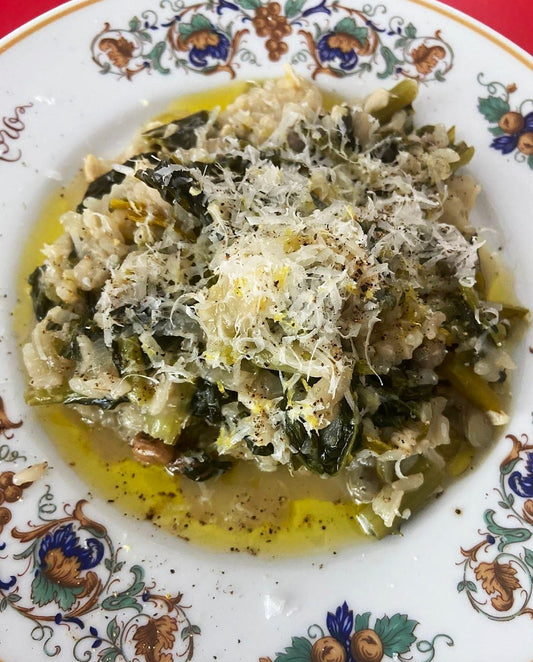 Spanakorizo but make it Swiss Chard