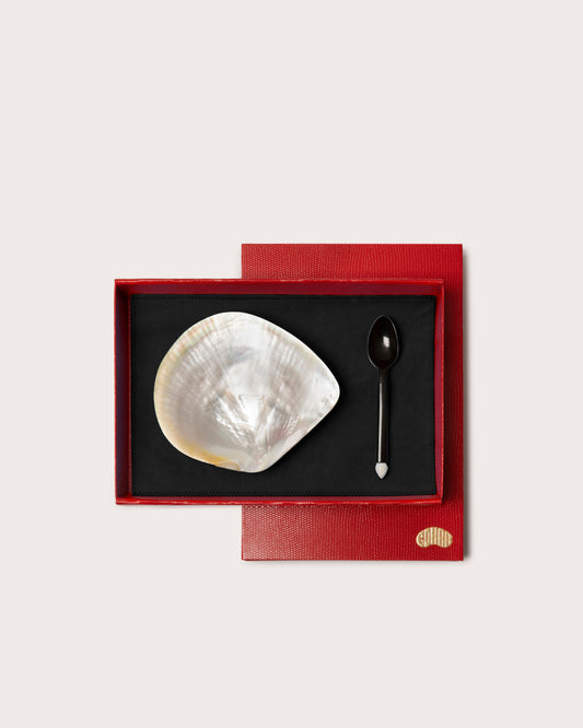 Horn & Mother of Pearl Caviar Set, Gohar World