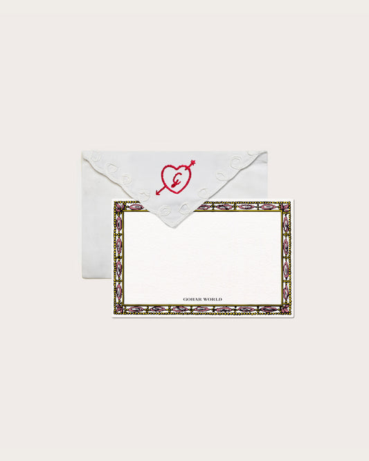 Personalized Embroidered Lace Envelope, Gohar World