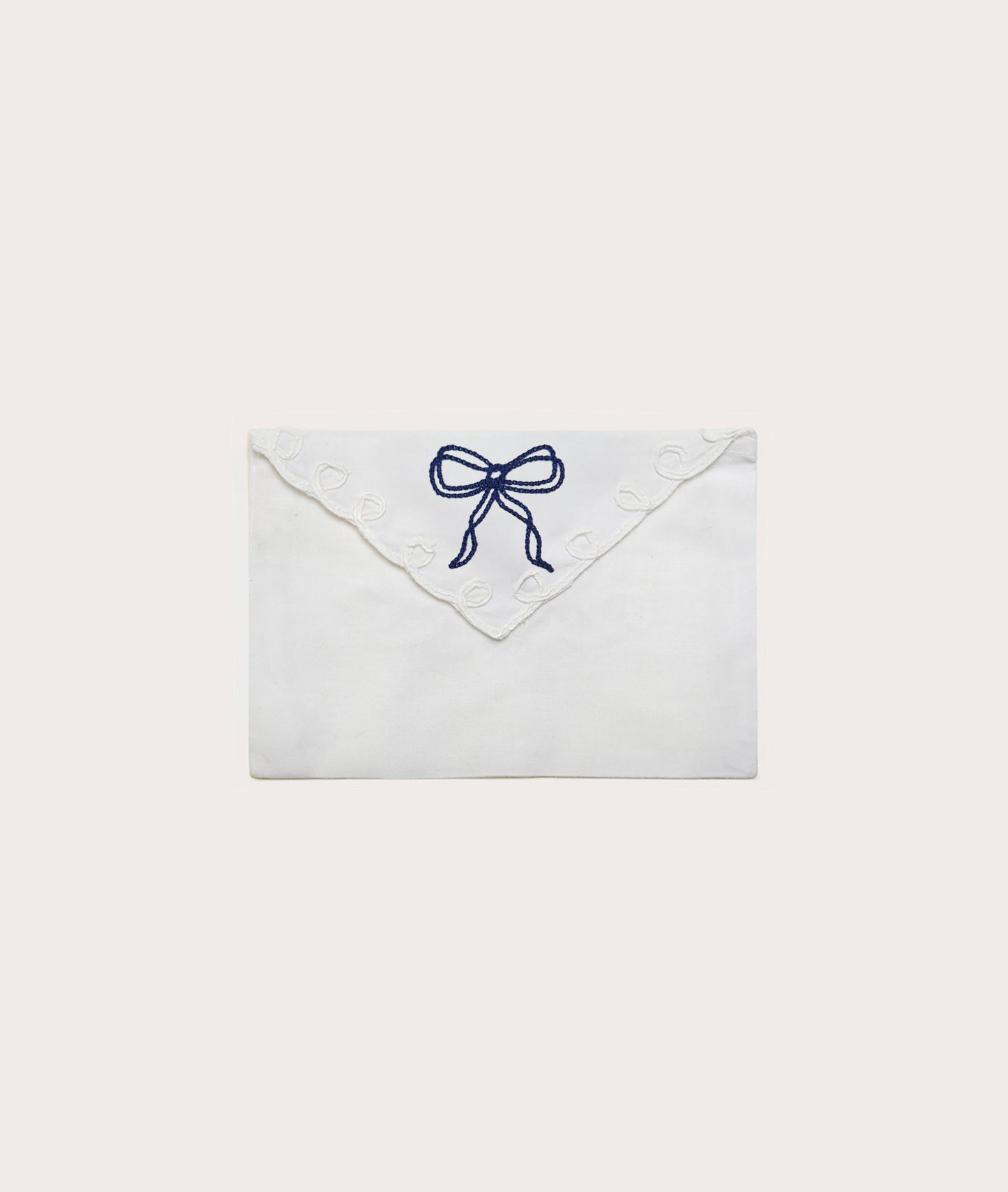 Personalized Envelope, Embroidered Lace with Stationery Card