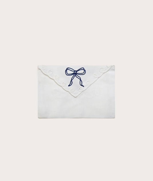 Personalized Envelope, Embroidered Lace with Stationery Card