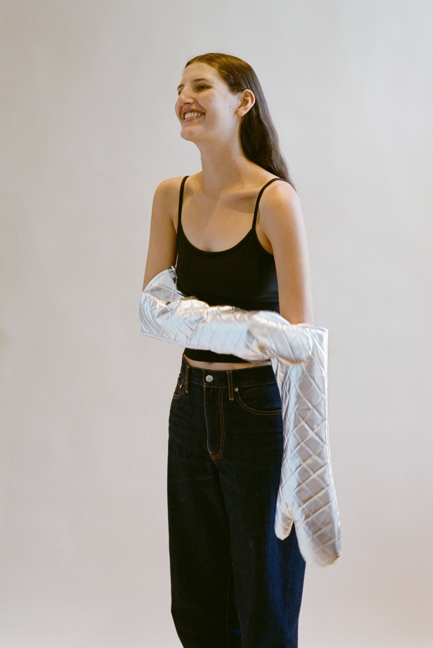 Opera Gloves, Metallic