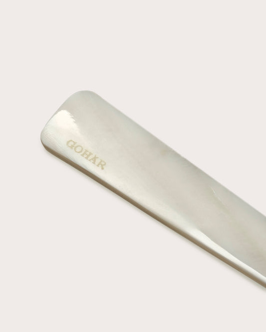 Four hand-carved mother of pearl spoons, Gohar World