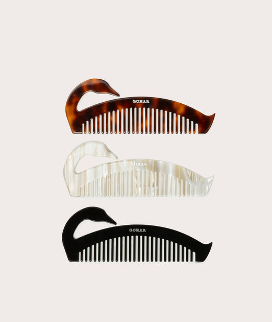 Hair Comb, Swan