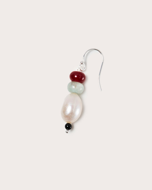Host Earrings, Potato Pearls & Stones