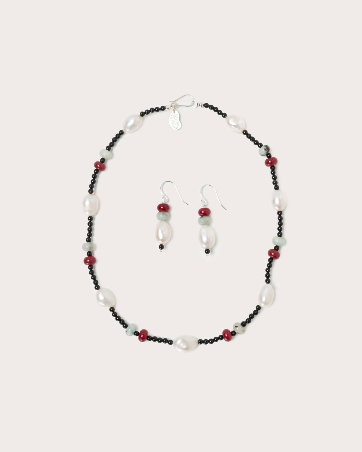 Host Earrings, Potato Pearls & Stones