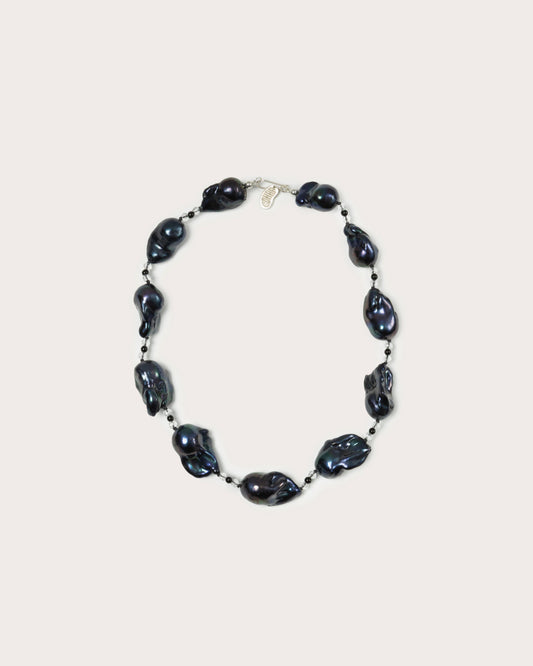 Host Necklace, Baroque Pearl with Gems
