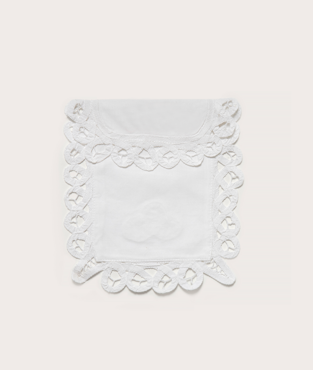 Personalized Lace Envelope, Battenberg with Stationery Card
