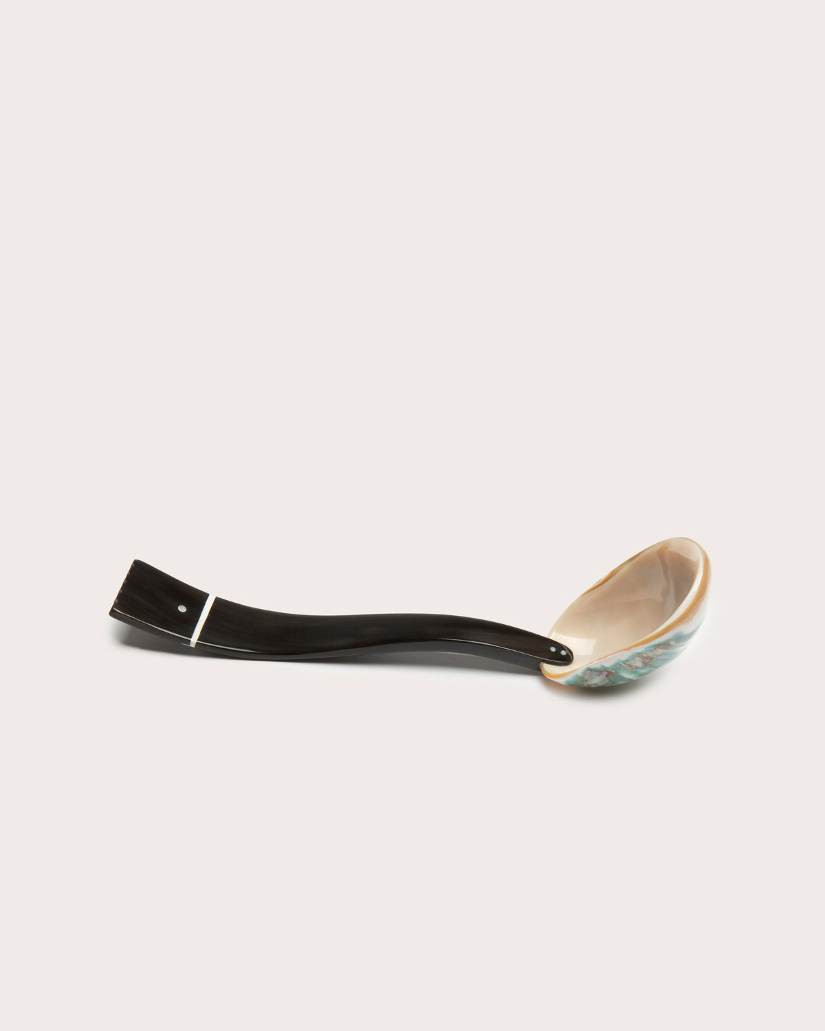 Serving Spoon, Pearl & Horn