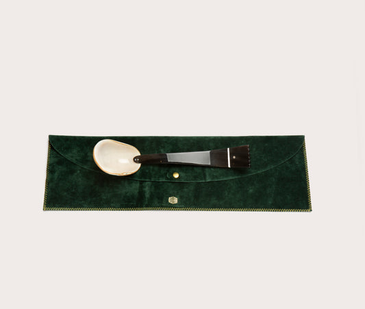 Serving Spoon, Pearl & Horn