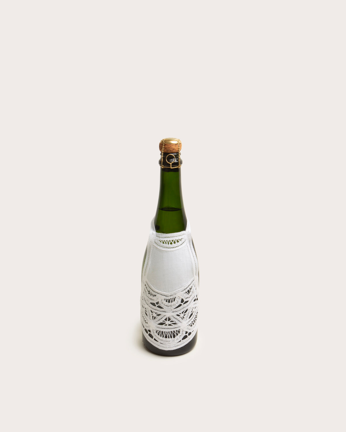 Bottle Apron, Battenberg Lace
