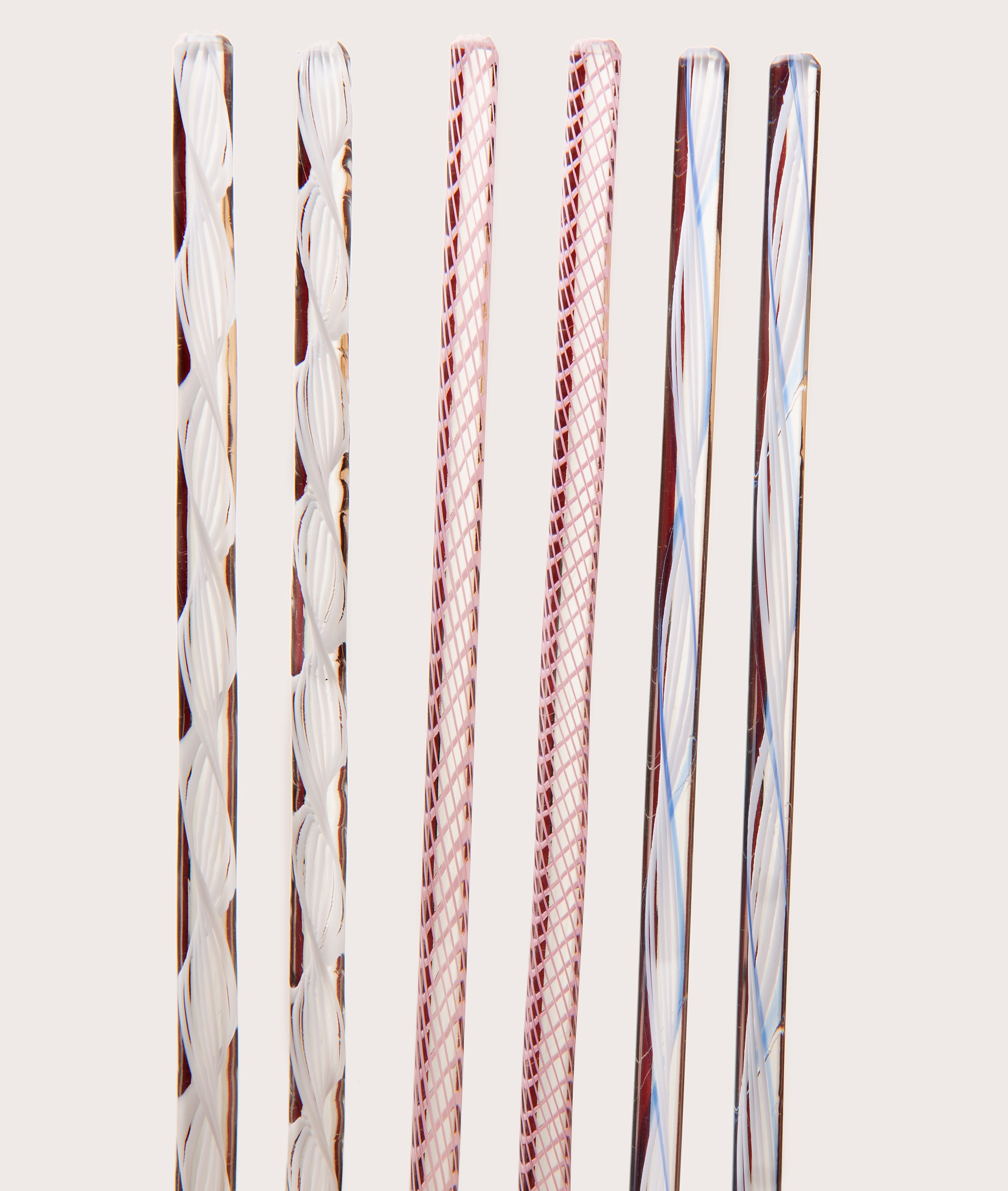 Set Murano Glass Cocktail Stirring Sticks - Decorative Collective