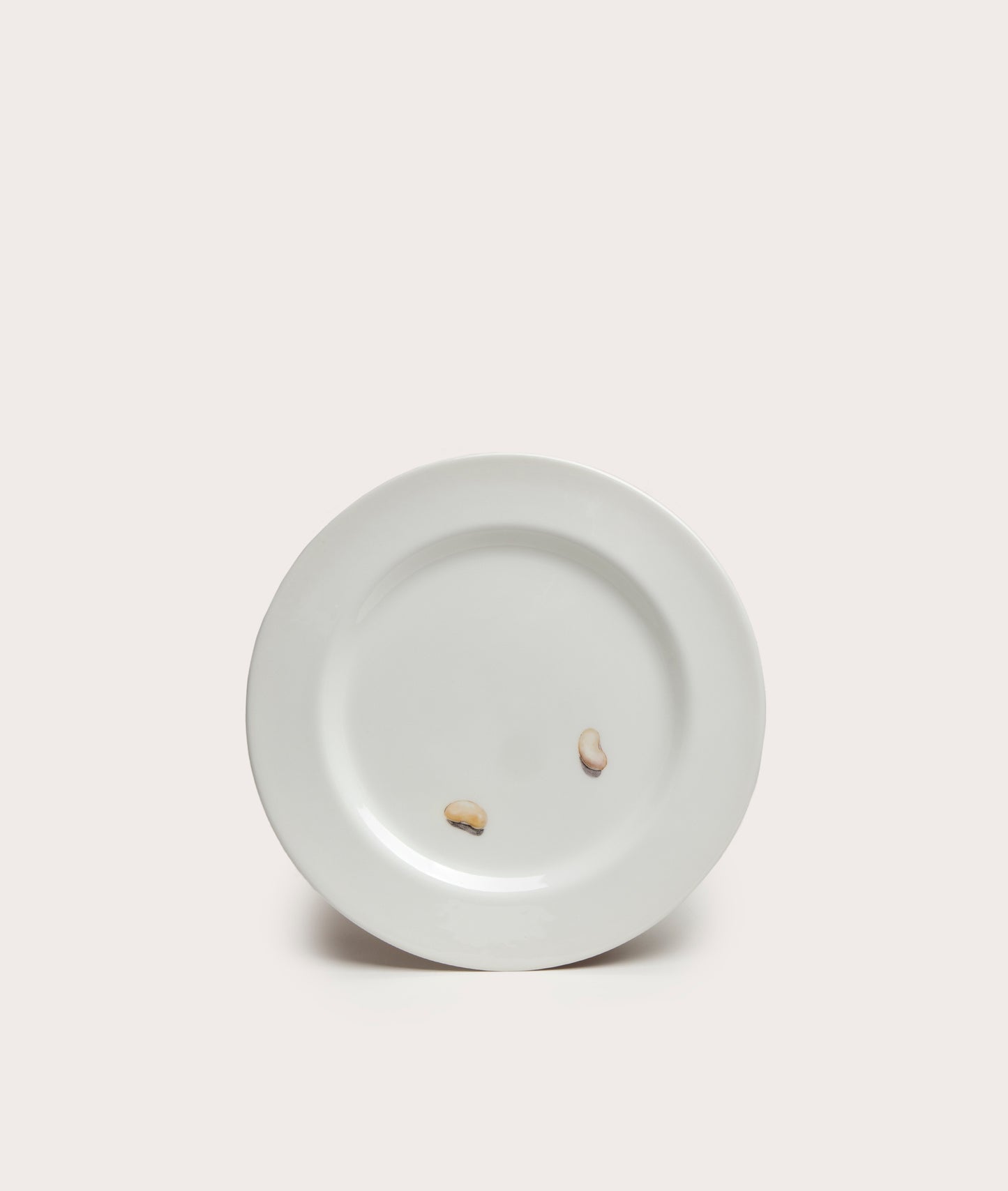 Dinner Plate with Bean Trompe L'oeil