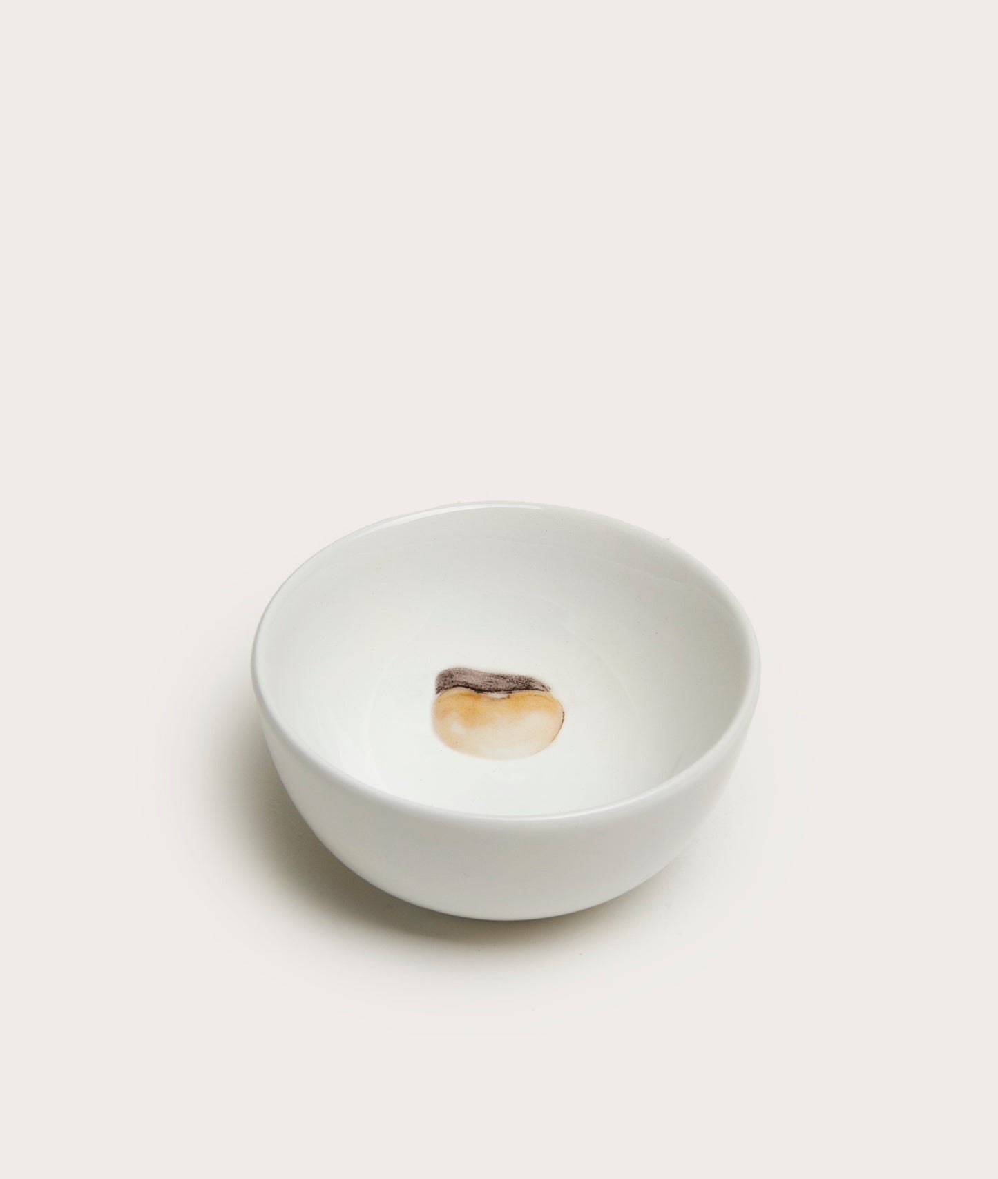 Tiny Bowl with Bean Trompe L'oeil