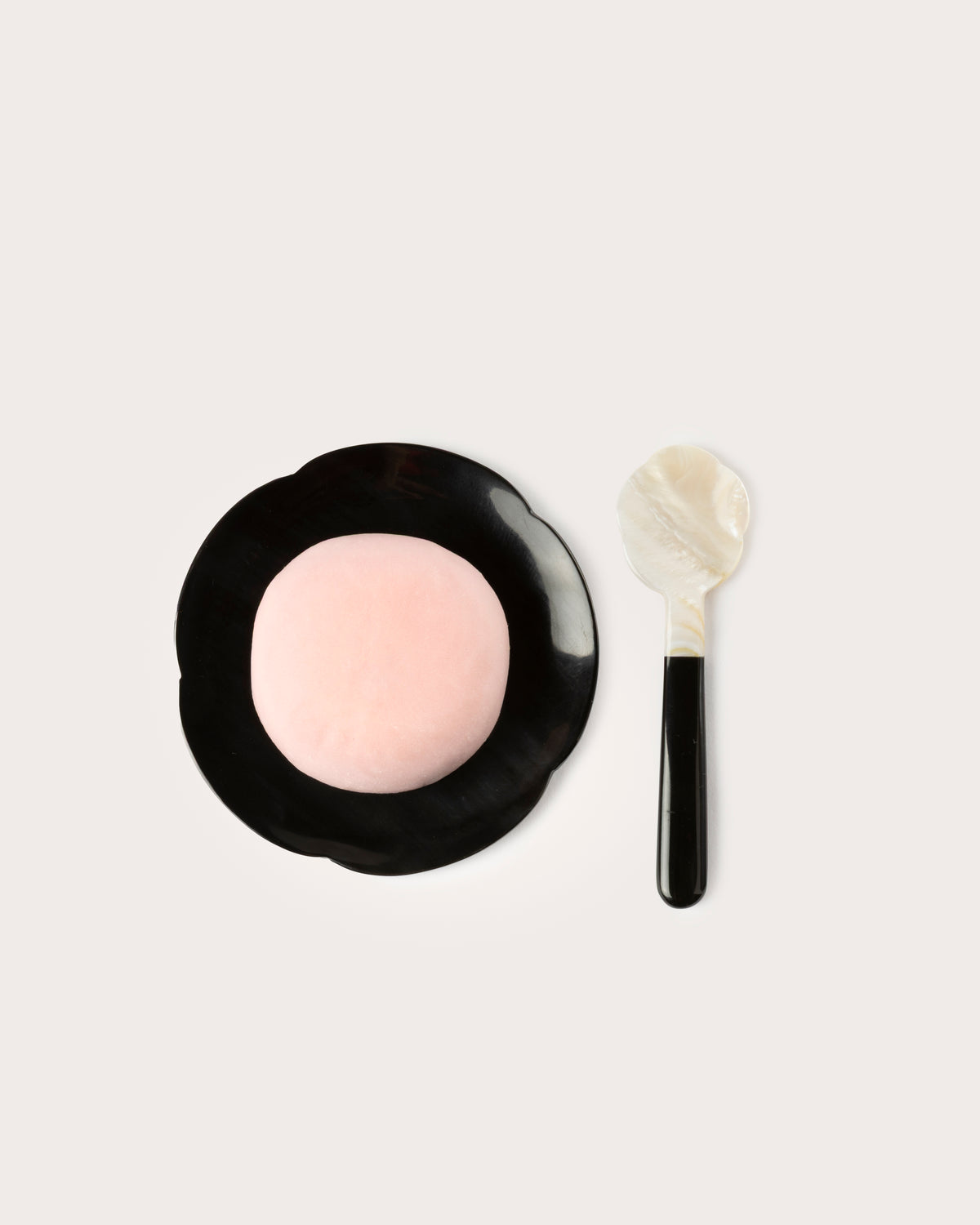 Sakura Dish & Spoon Duet, Horn & Mother Of Pearl