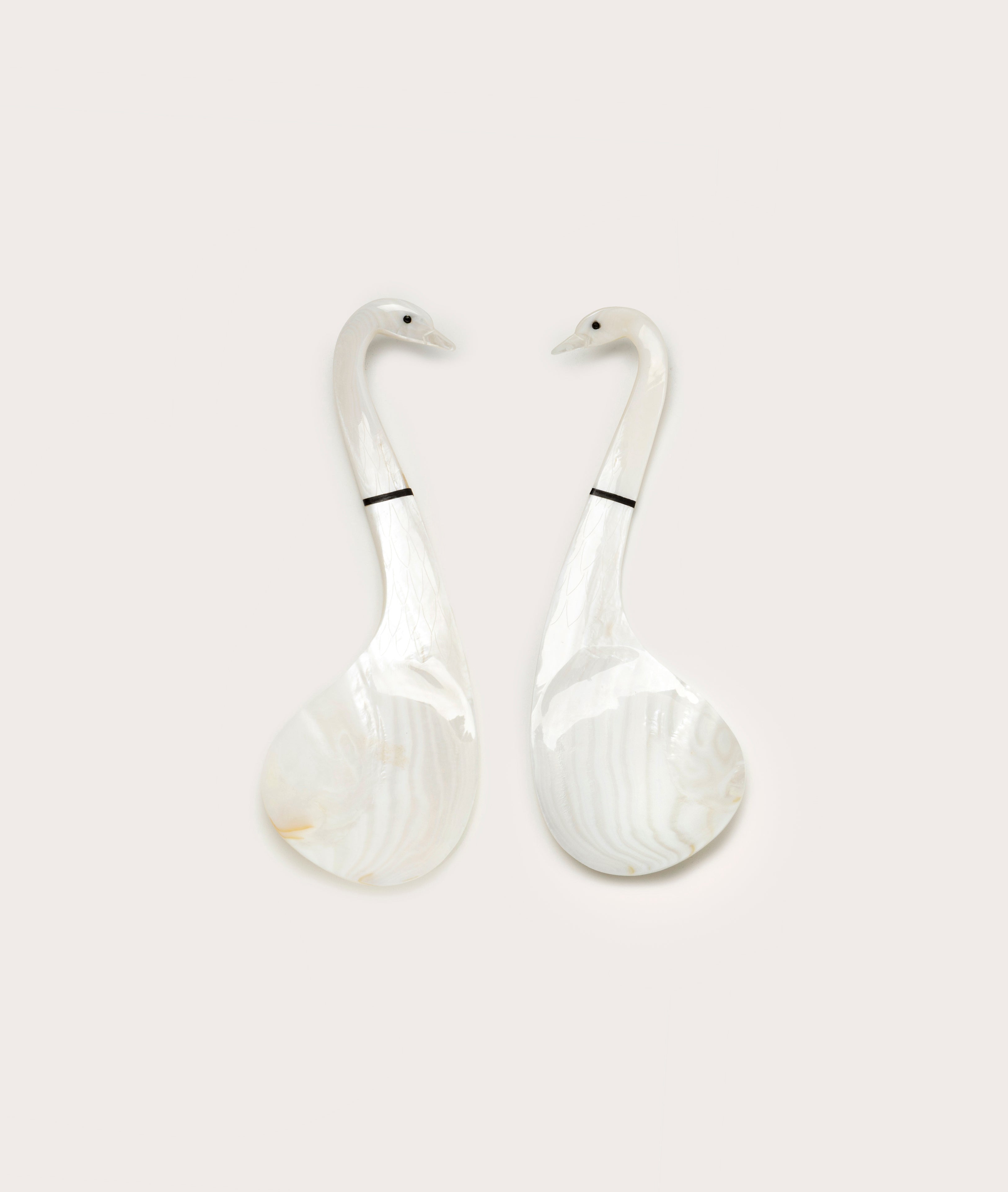 Serving Spoons, Swan - Pair