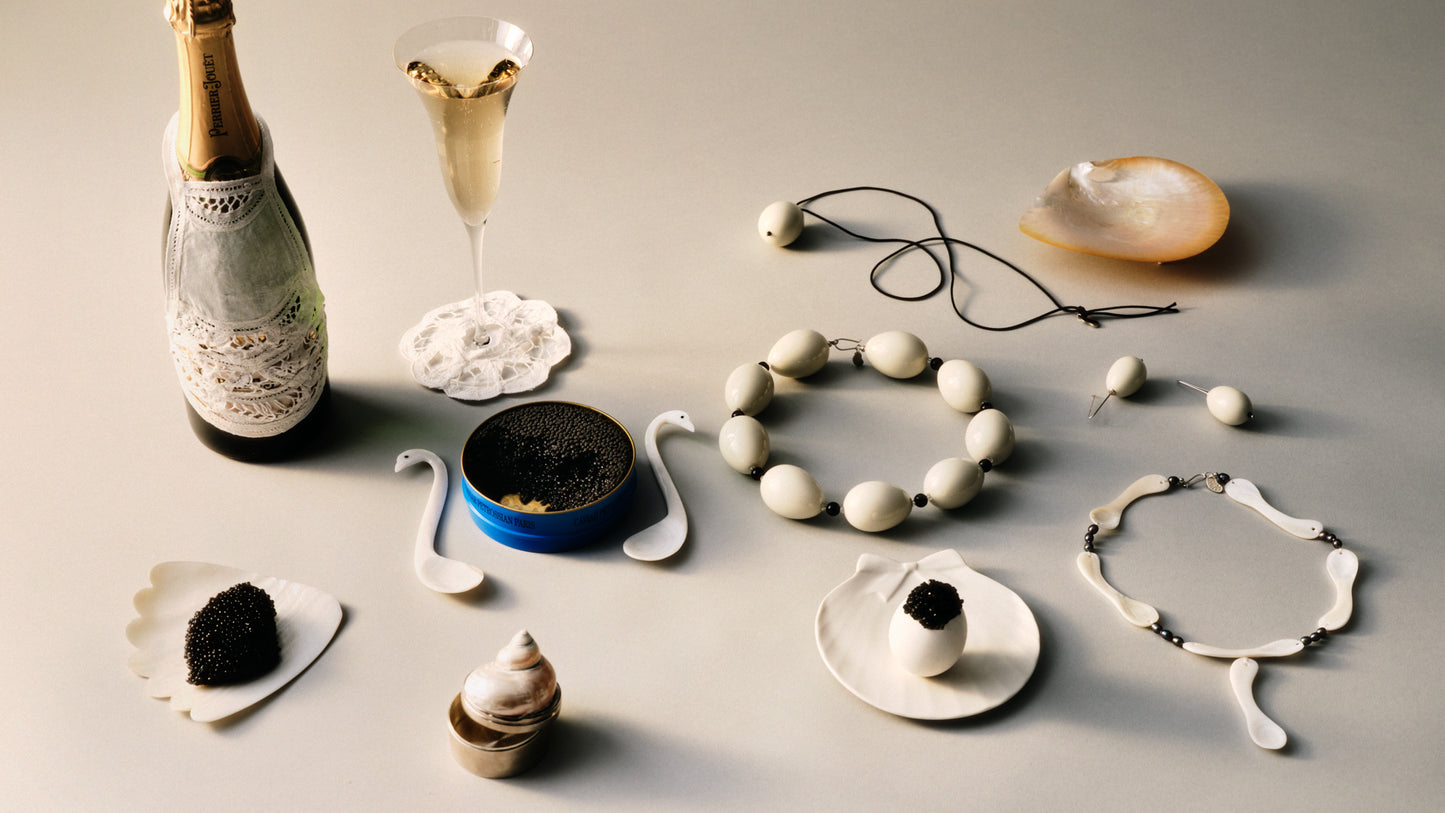 Host Earrings, Egg