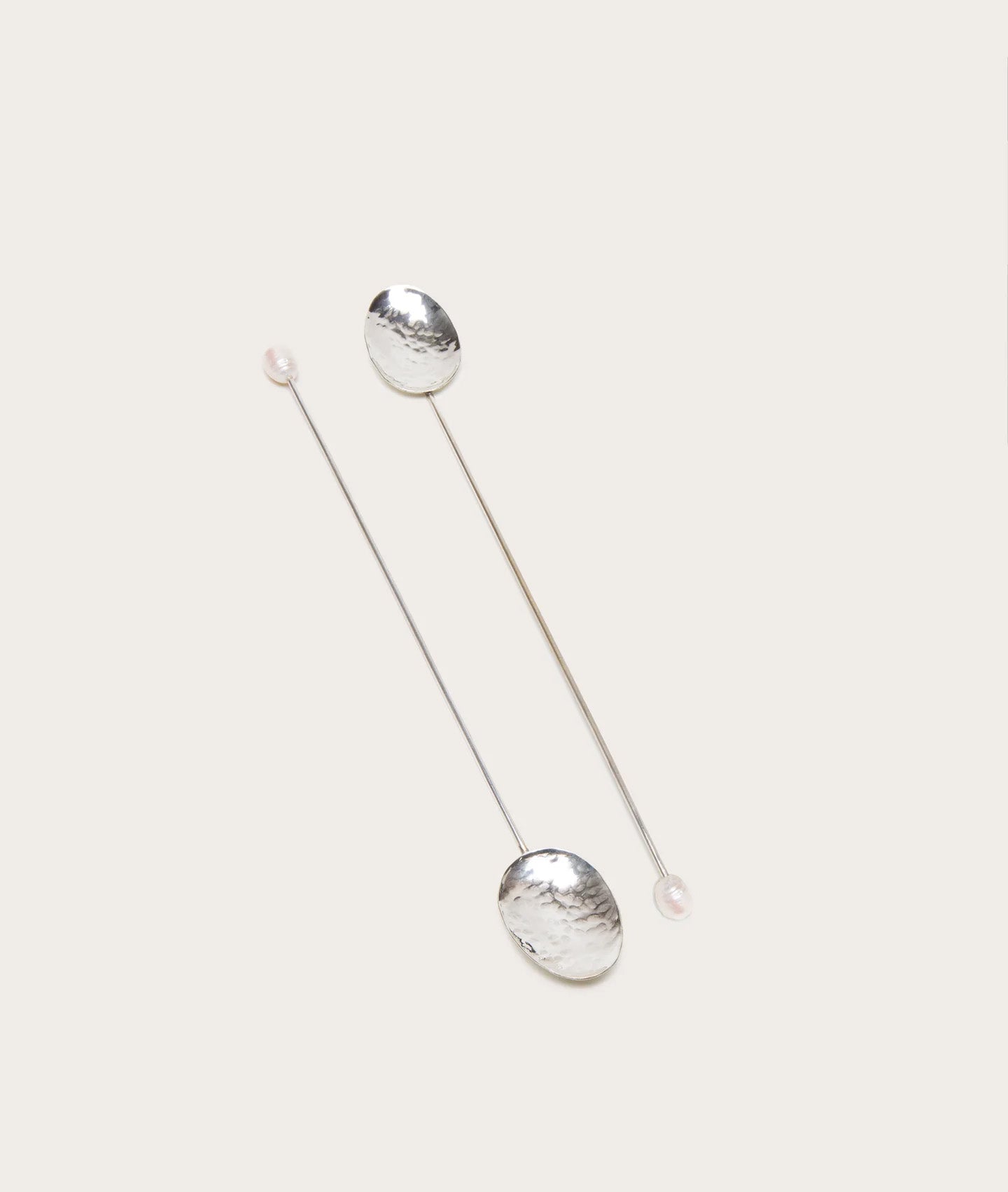 Iced Tea Spoon, Pearl - Pair